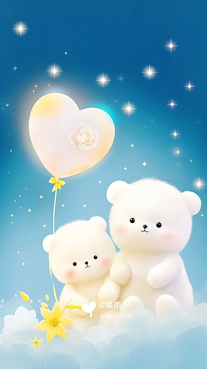 只要将这些可爱的小熊壁纸和梦幻唯美的壁纸设置成自己的手机背景,无