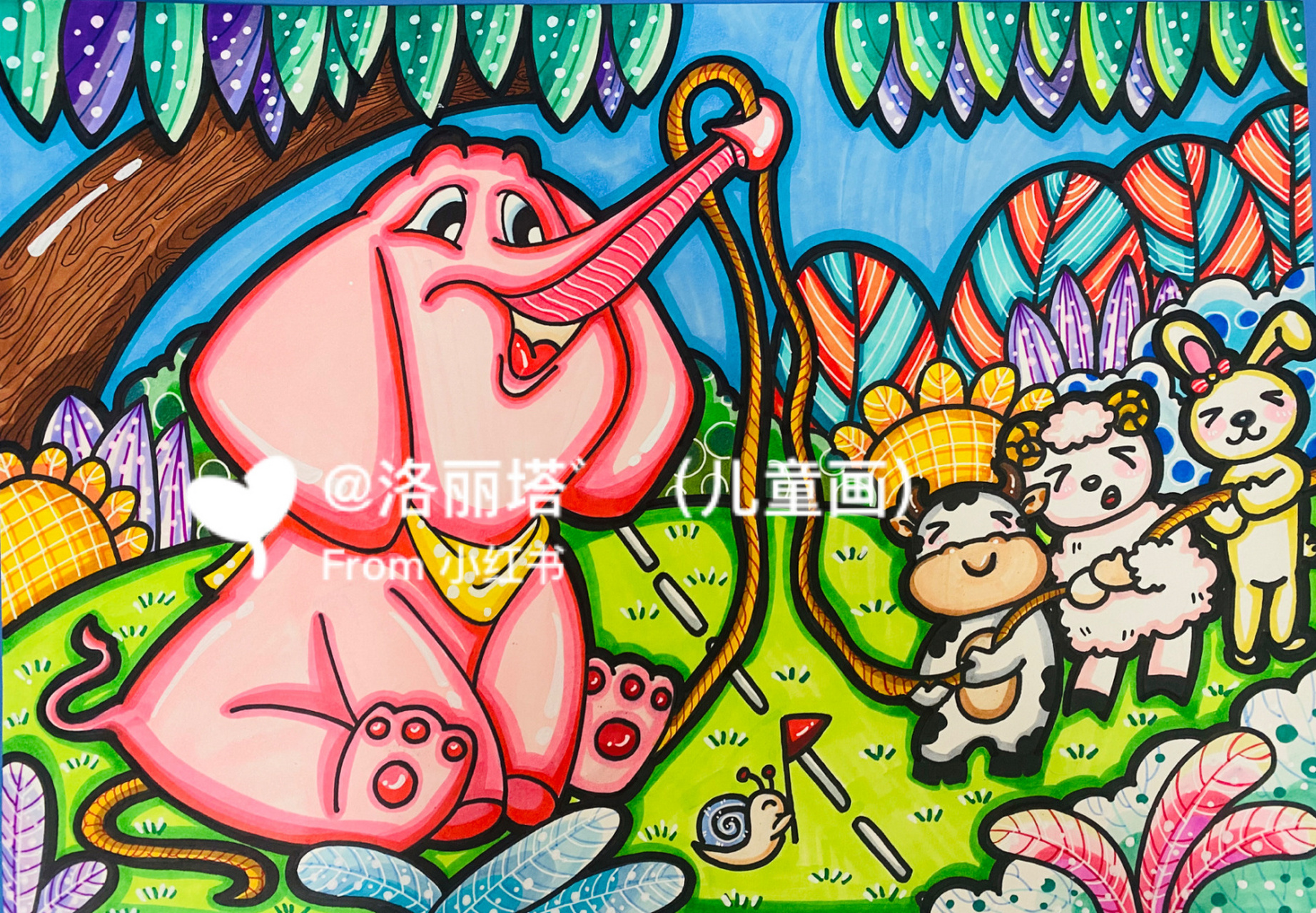 幼师比赛画画作品图片图片