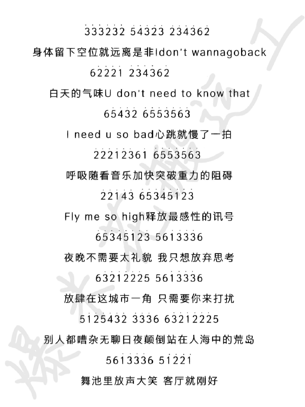 王源《客厅狂欢》完整版简谱