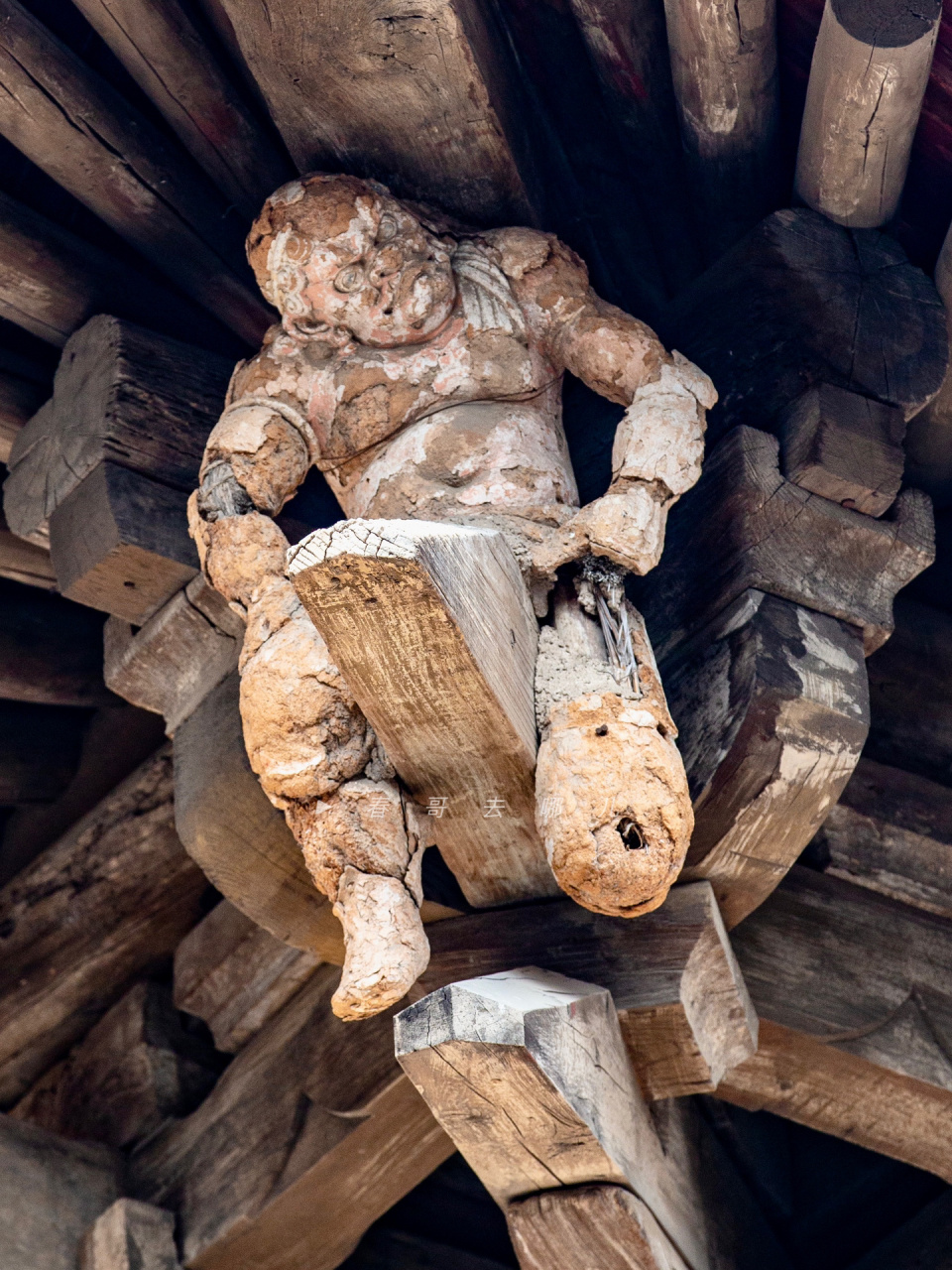 可爱的文物:山西晋城青莲寺泥塑力士角神 青莲寺真的是个宝藏古寺啊
