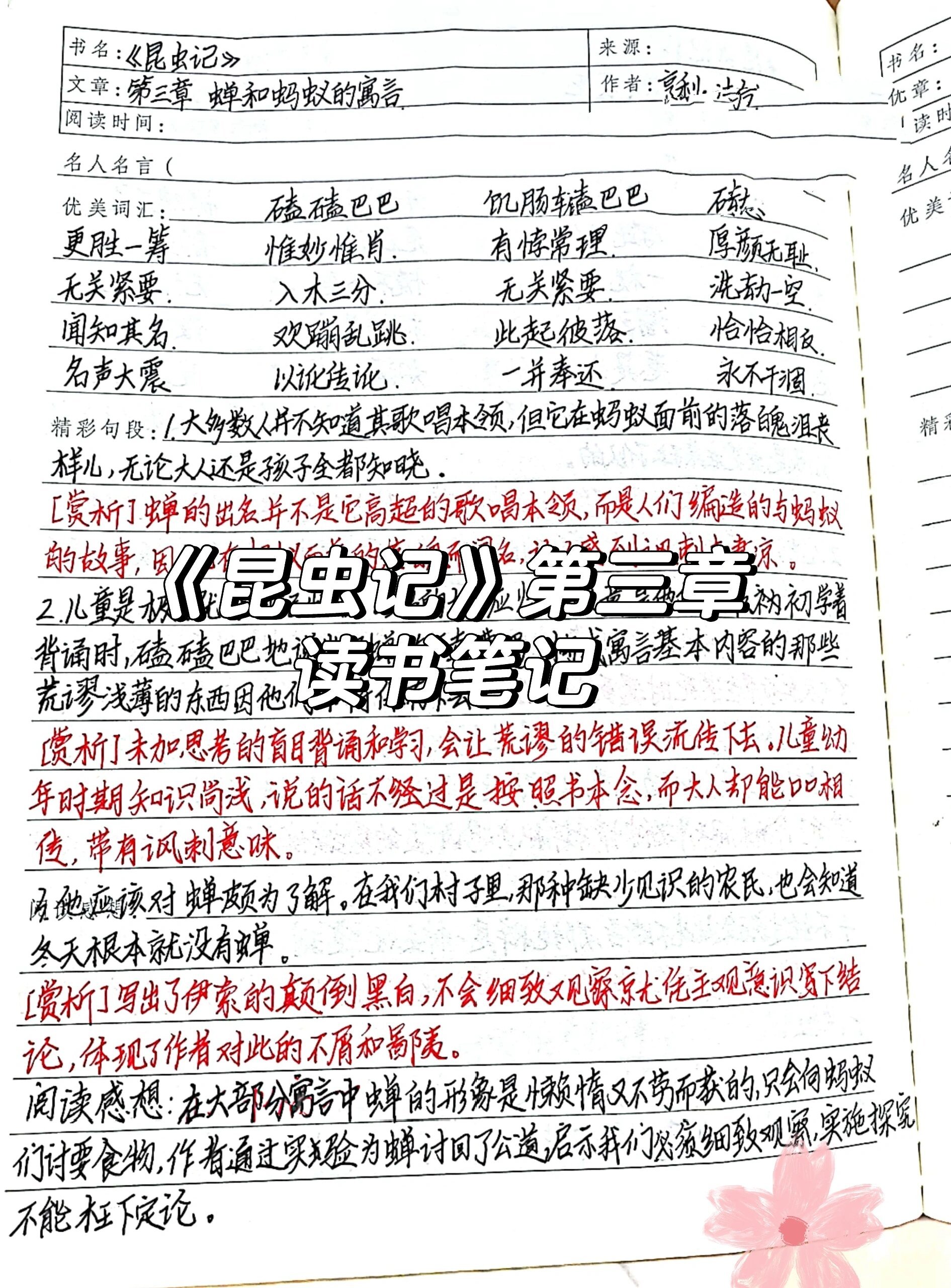 《昆虫记》第三章鱼 读书笔记