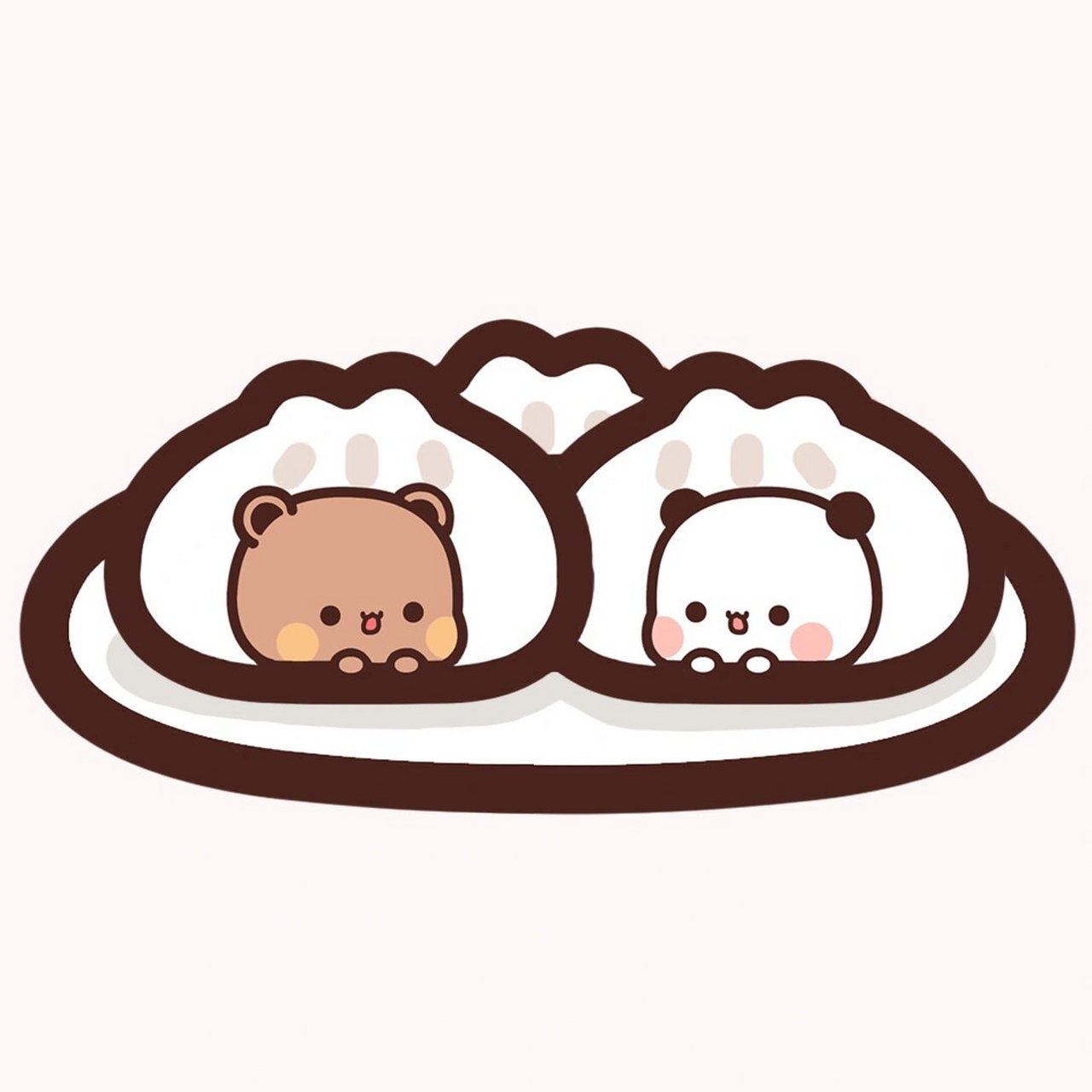 一二和布布的包子头像来啦 今天给大家准备了一二味和布布味的包子 要