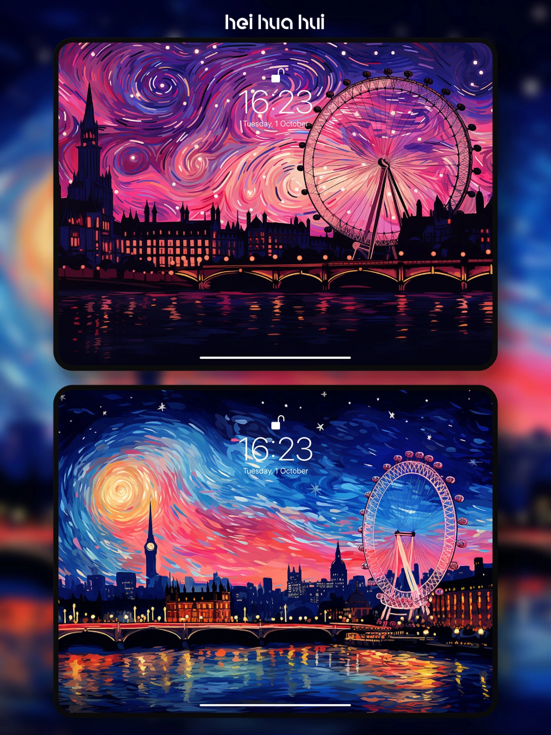 伦敦之眼-梵高丨ipad壁纸丨平板壁纸