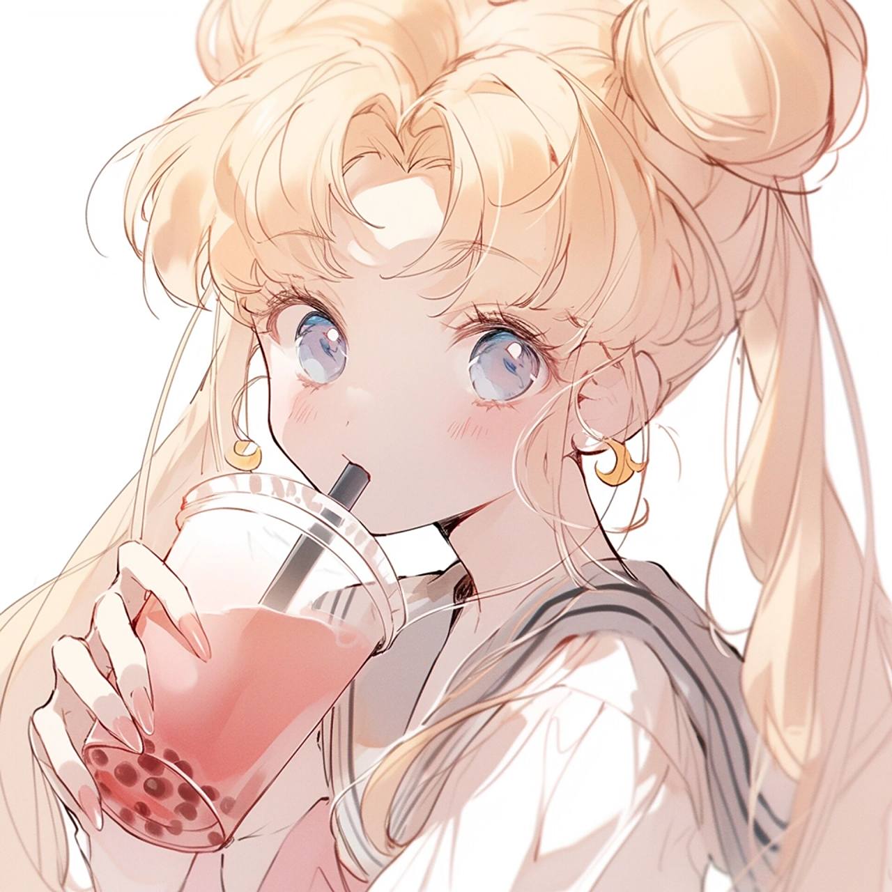 复古旧漫丨喝奶茶的月野兔82丨女生头像