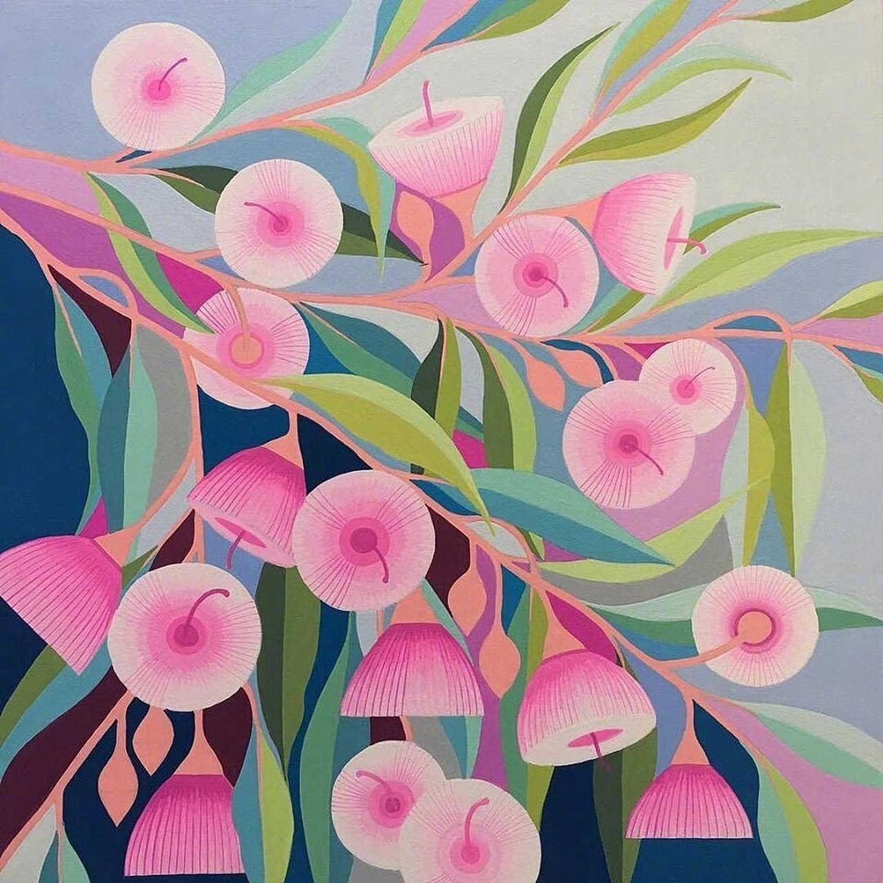 平面构成&色彩构成 94春天色系 分享平面构成优秀案例