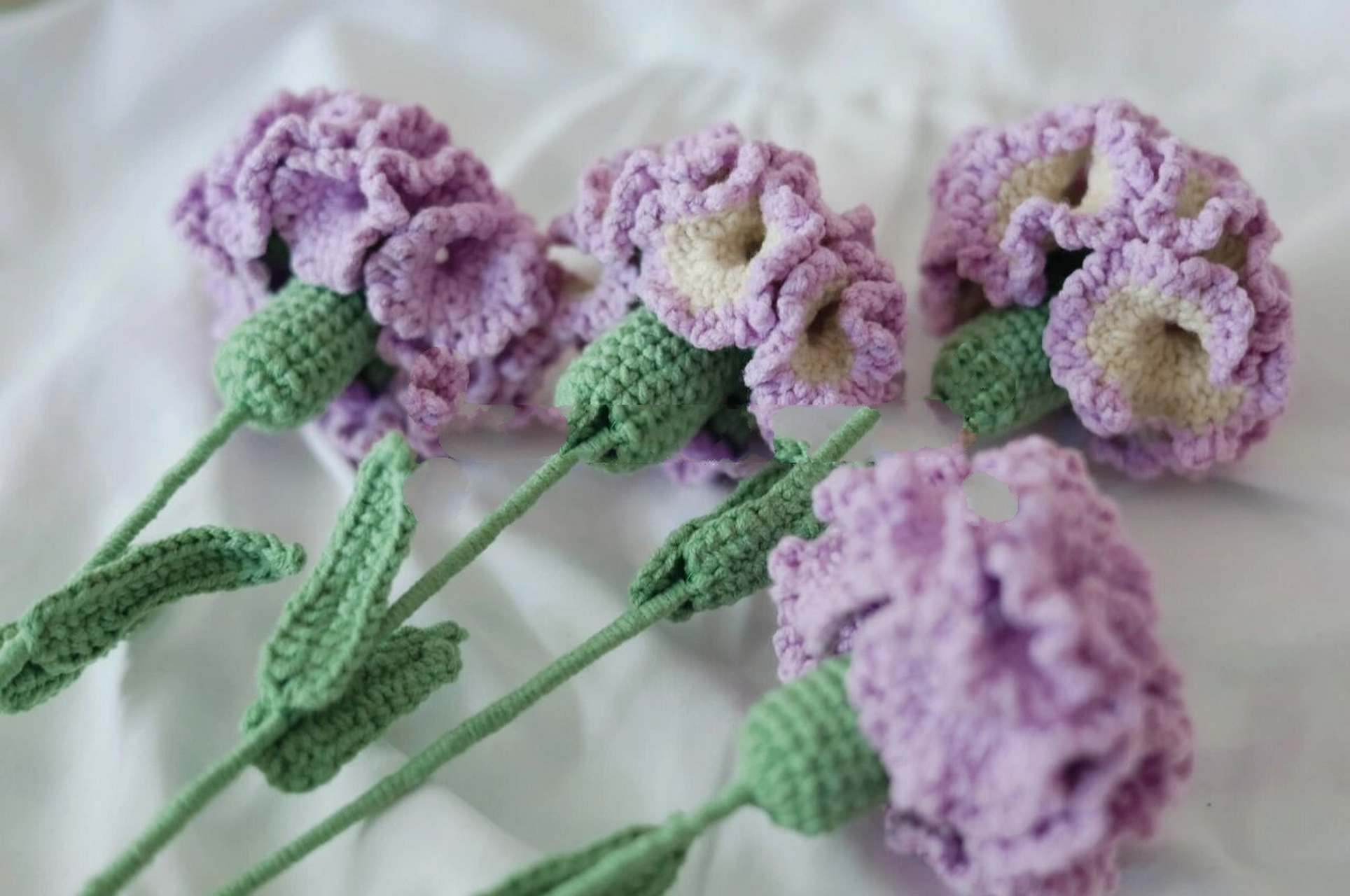 钩针钩织|康乃馨花束|附图解 《康乃馨花束》 就突然入了钩织的坑,没