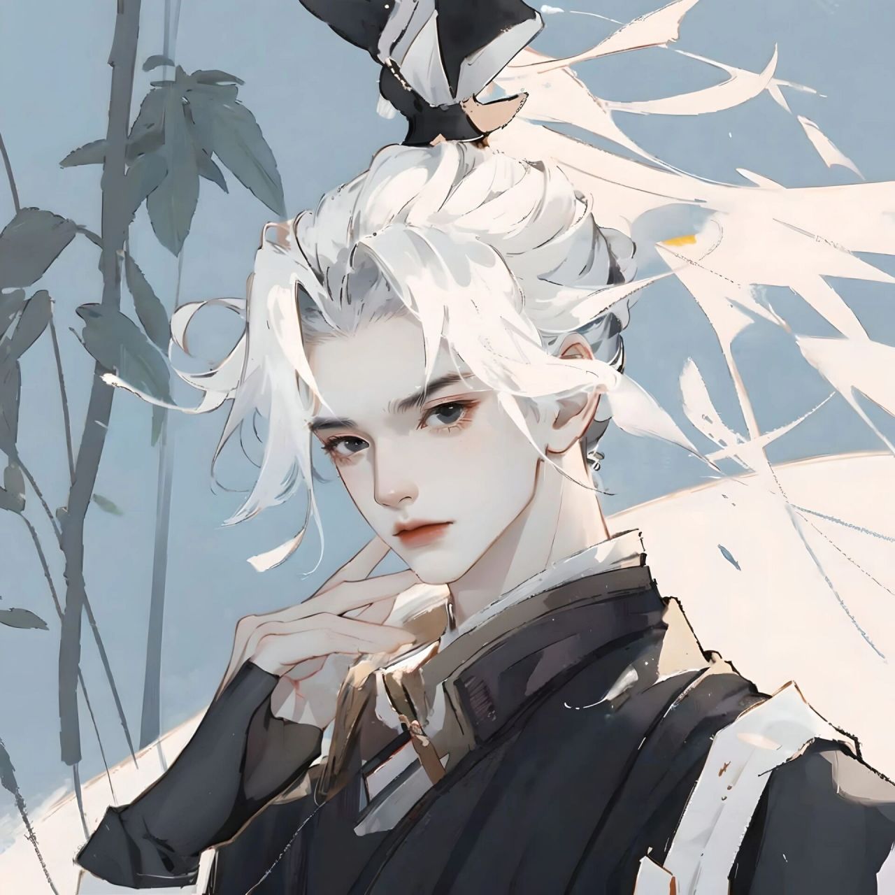 78诸葛亮『鹤羽星尊』94头像壁纸分享 鹤羽星尊男神来啦78 亮哥