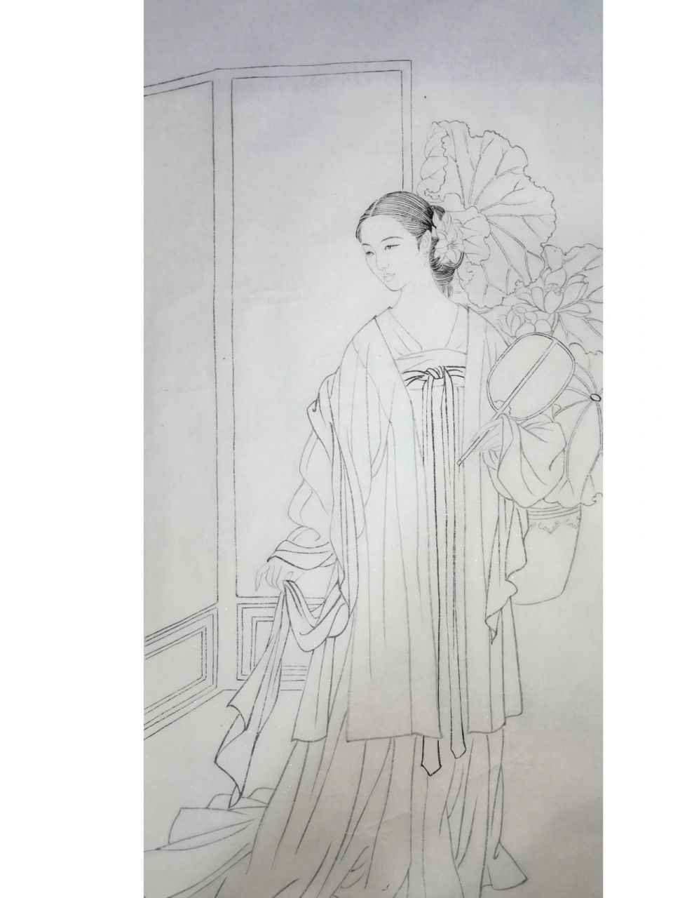 97/李清照/工笔仕女图作画步骤加高清图 90临摹王美芳老师作品