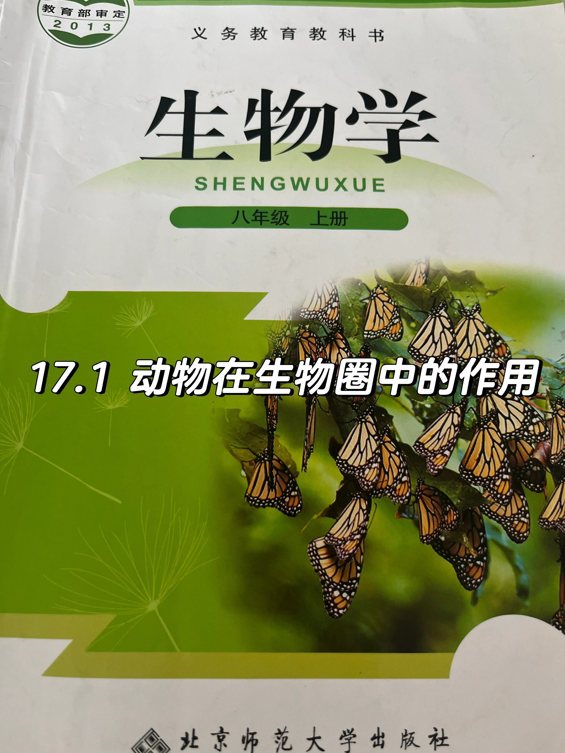 北师大版初中生物学课堂笔记八年级上册