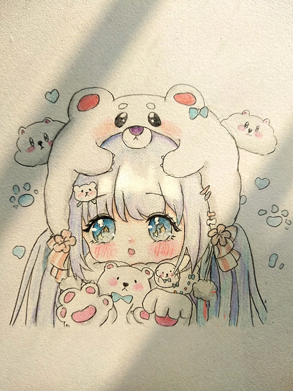 教你画可爱女孩!有手就行的简笔画系列—— 我回来了!