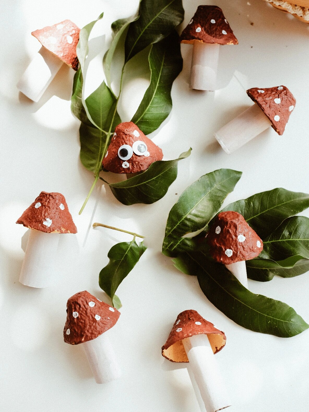 环创手工蘑菇|鸡蛋托竟然可以这样玩