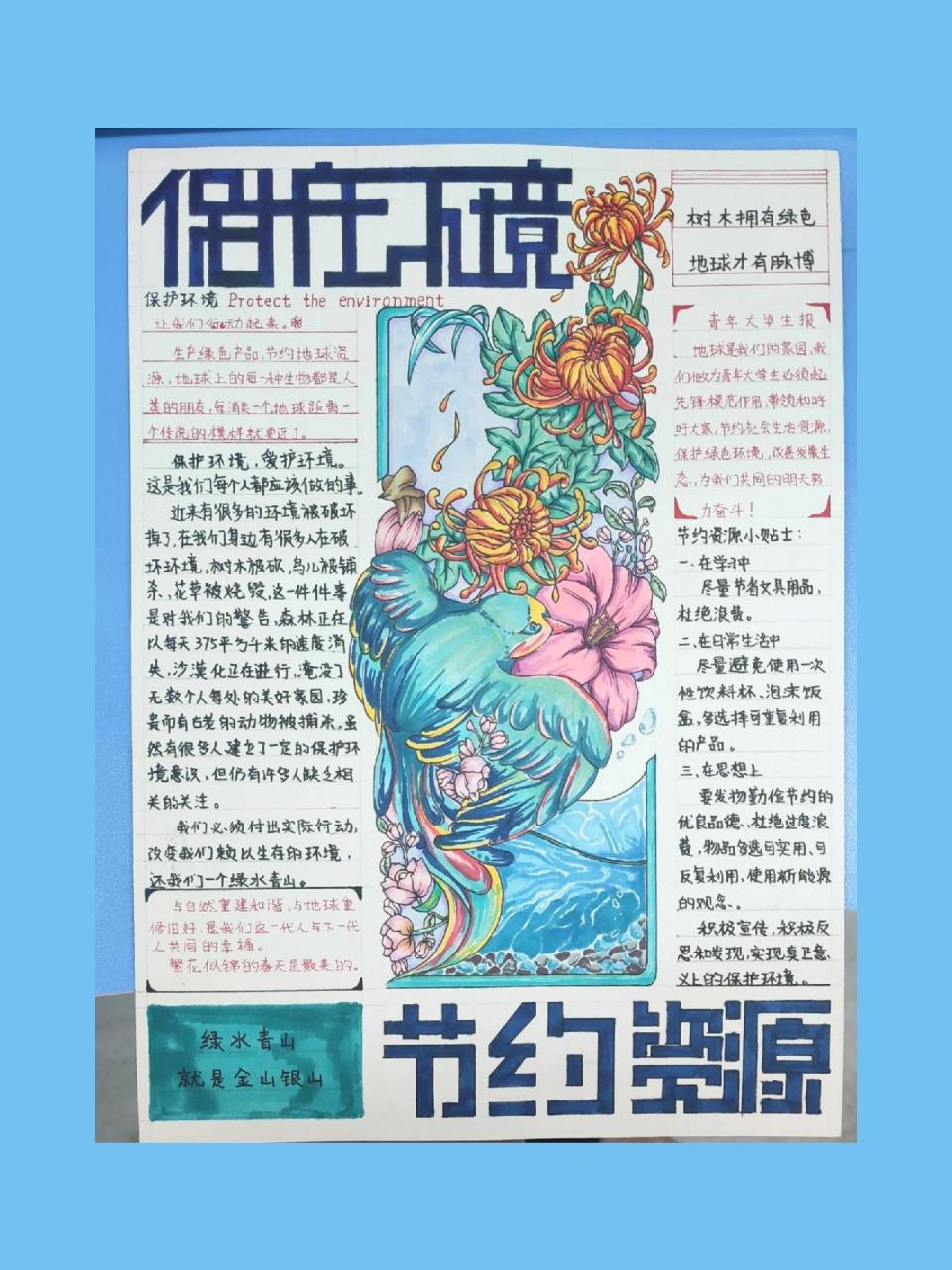 保护环境手抄报 保护环境手抄报