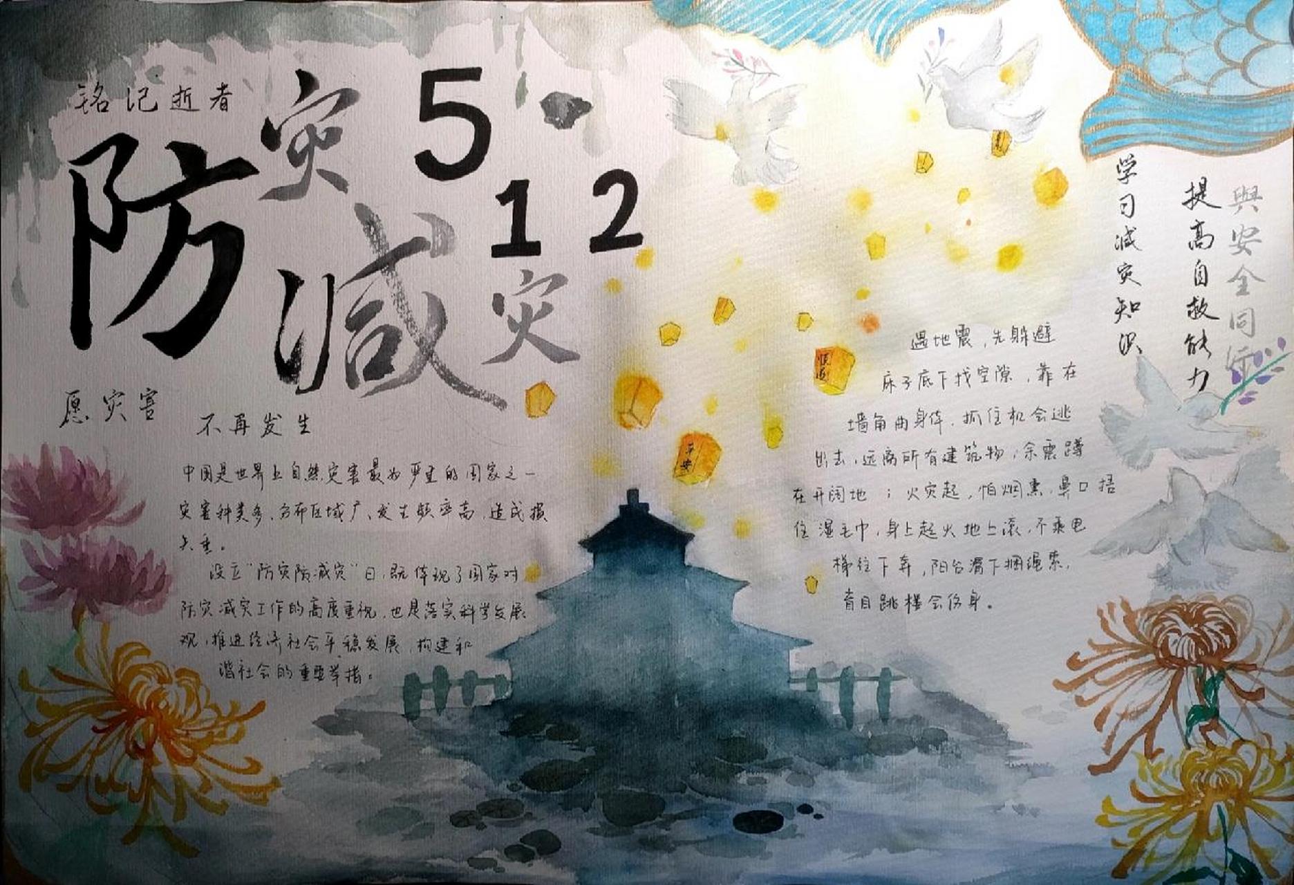 5-12防震减灾手抄报 5-12防震减灾手抄报,有借鉴.属于二改.可临摹借鉴
