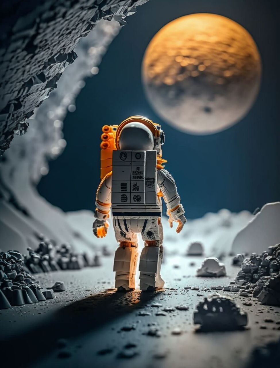 月亮宇航员乐高教程图图片
