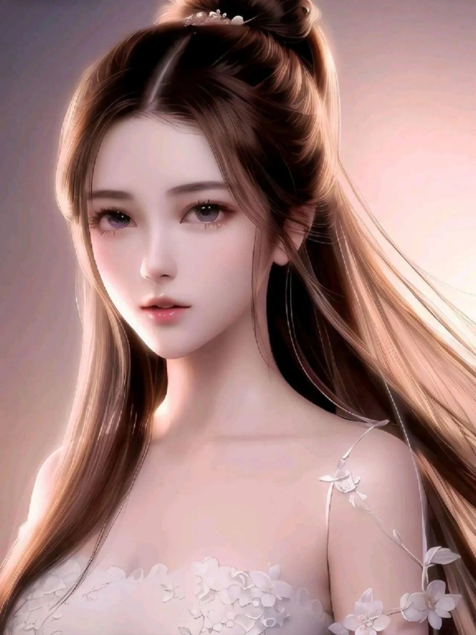 美女8k高清手机壁纸:回眸一笑百媚生 #手机壁纸#0202#高清壁纸