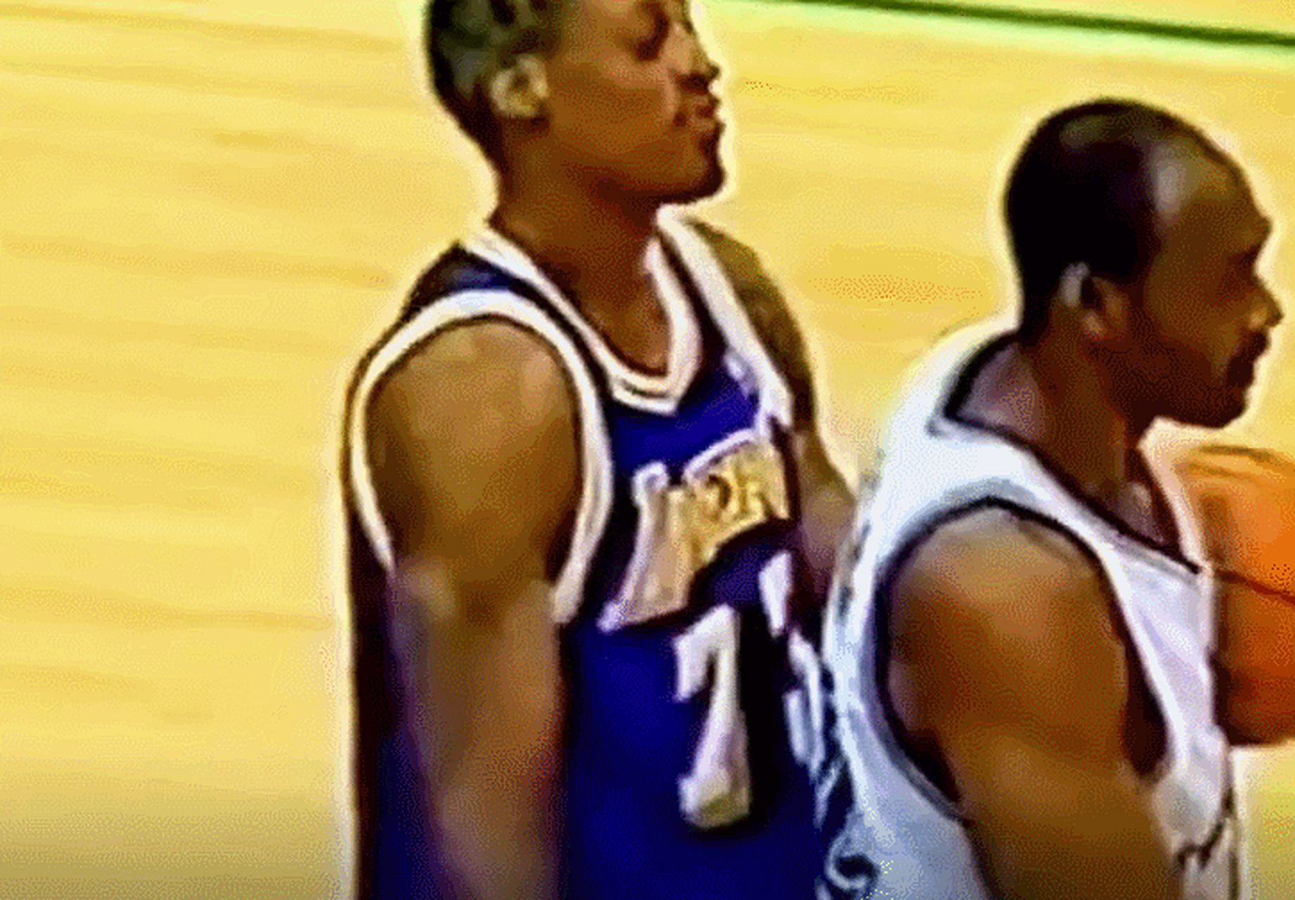 这样看来,大虫罗德曼跟卡尔马龙的关系应该不错.