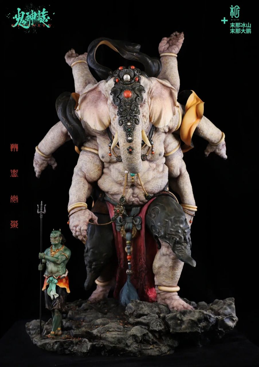 黄牙老象,完产品图 原型:末那冰山 涂装:末那大鹏 比例不小,涂这个真