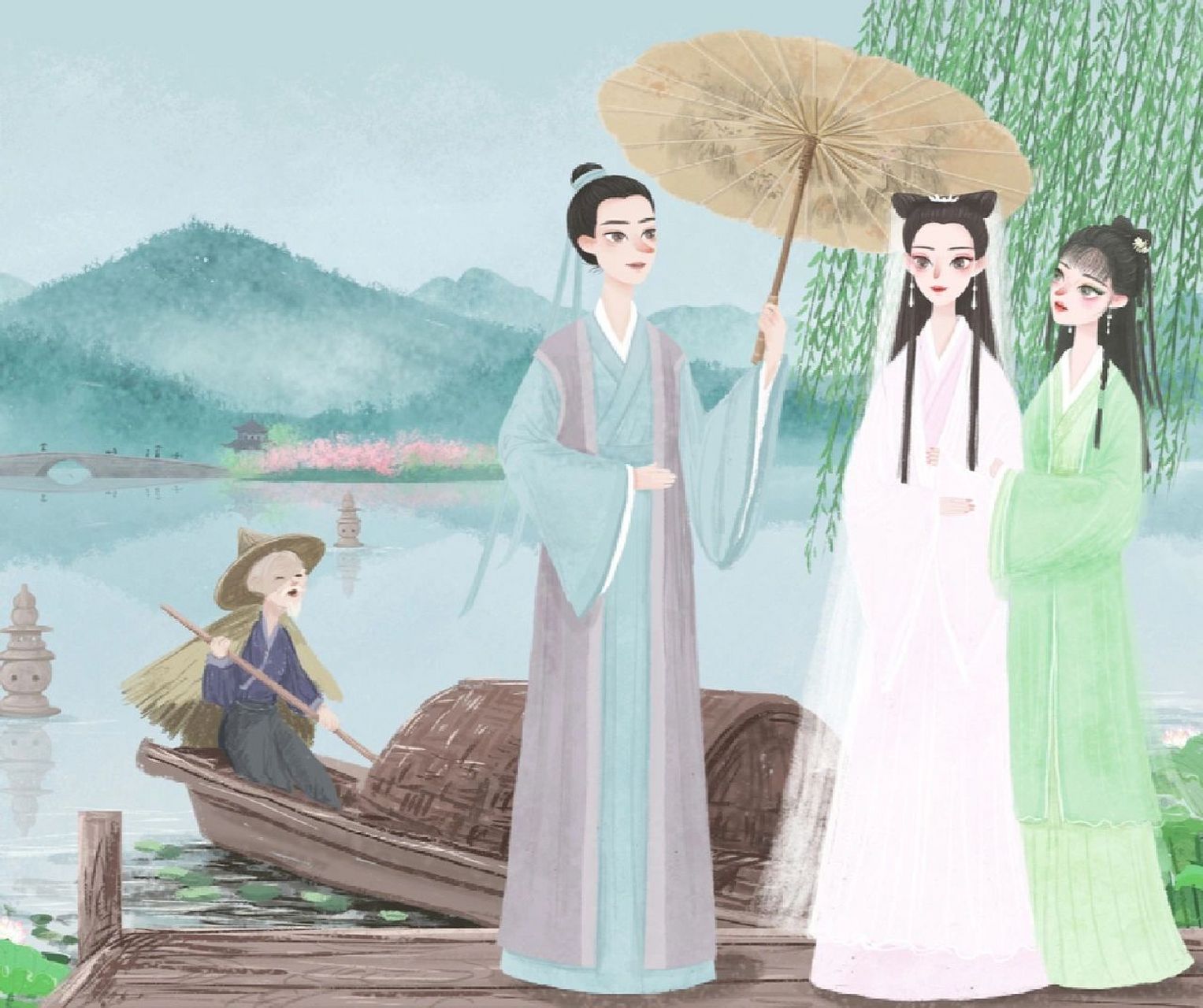 中国四大民间传说 中华民族历史悠久,有着丰富的文化遗产,民间故事广