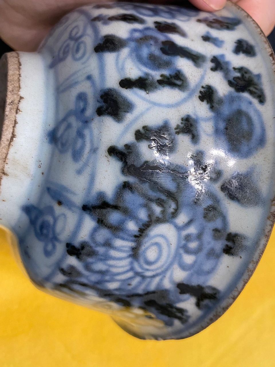 明·洪武青花微观形态(青花钴料特征)