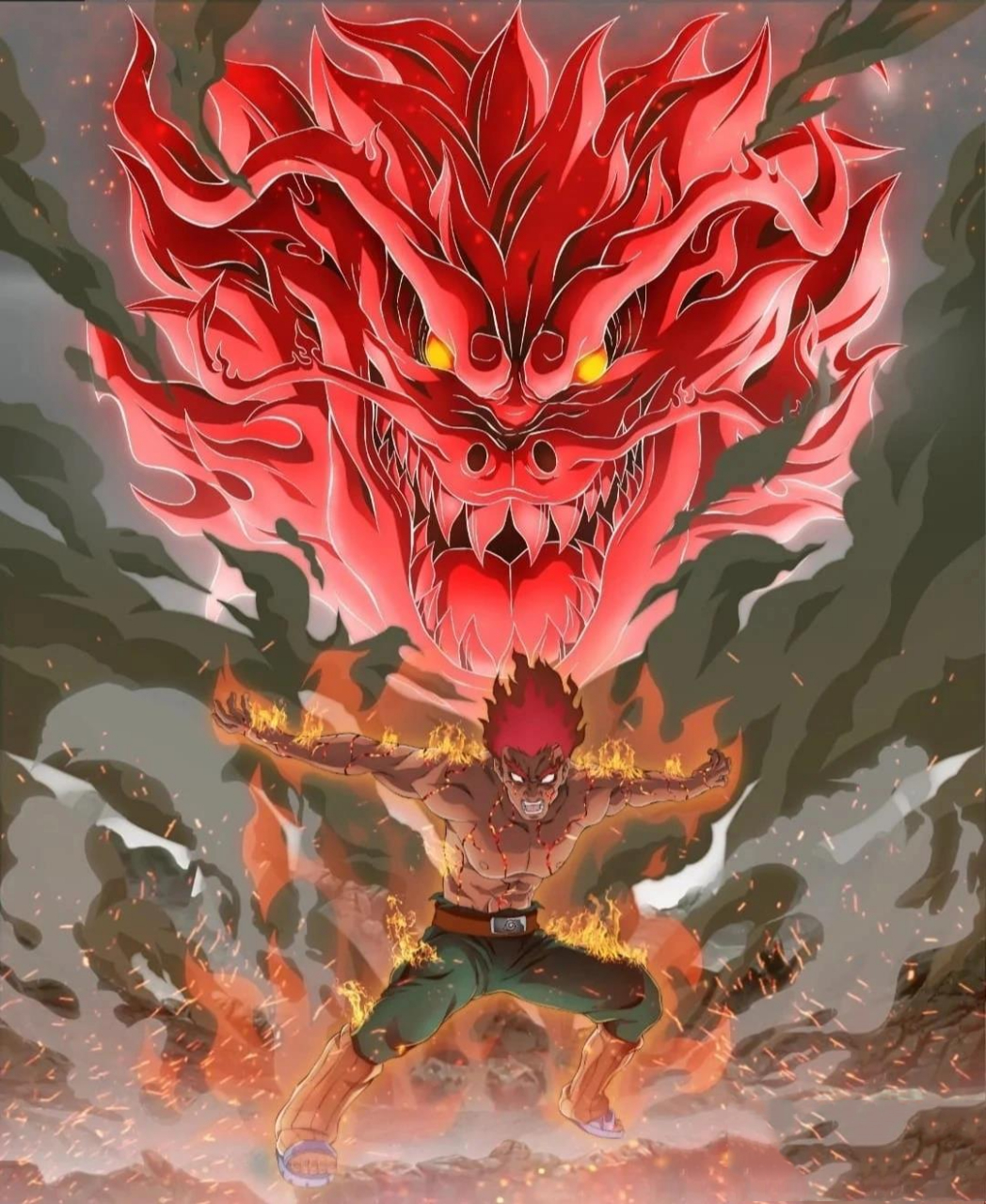 超炫火影忍者壁纸(阿凯)(宇智波斑) 火影忍者名场面,八门凯和须佐斑爷