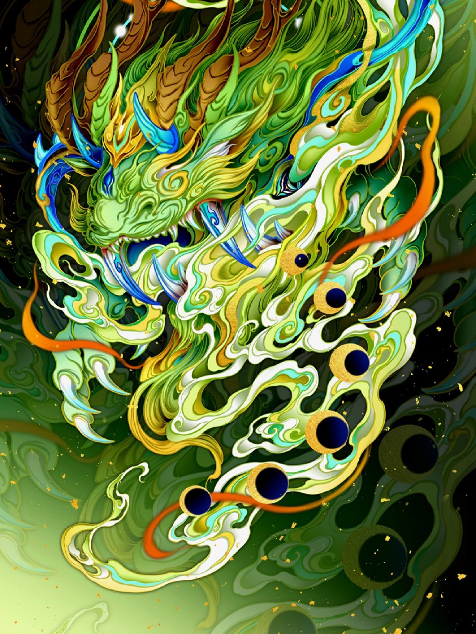 原创插画 | 山海经 饕餮 饕餮,它其形如羊身人面