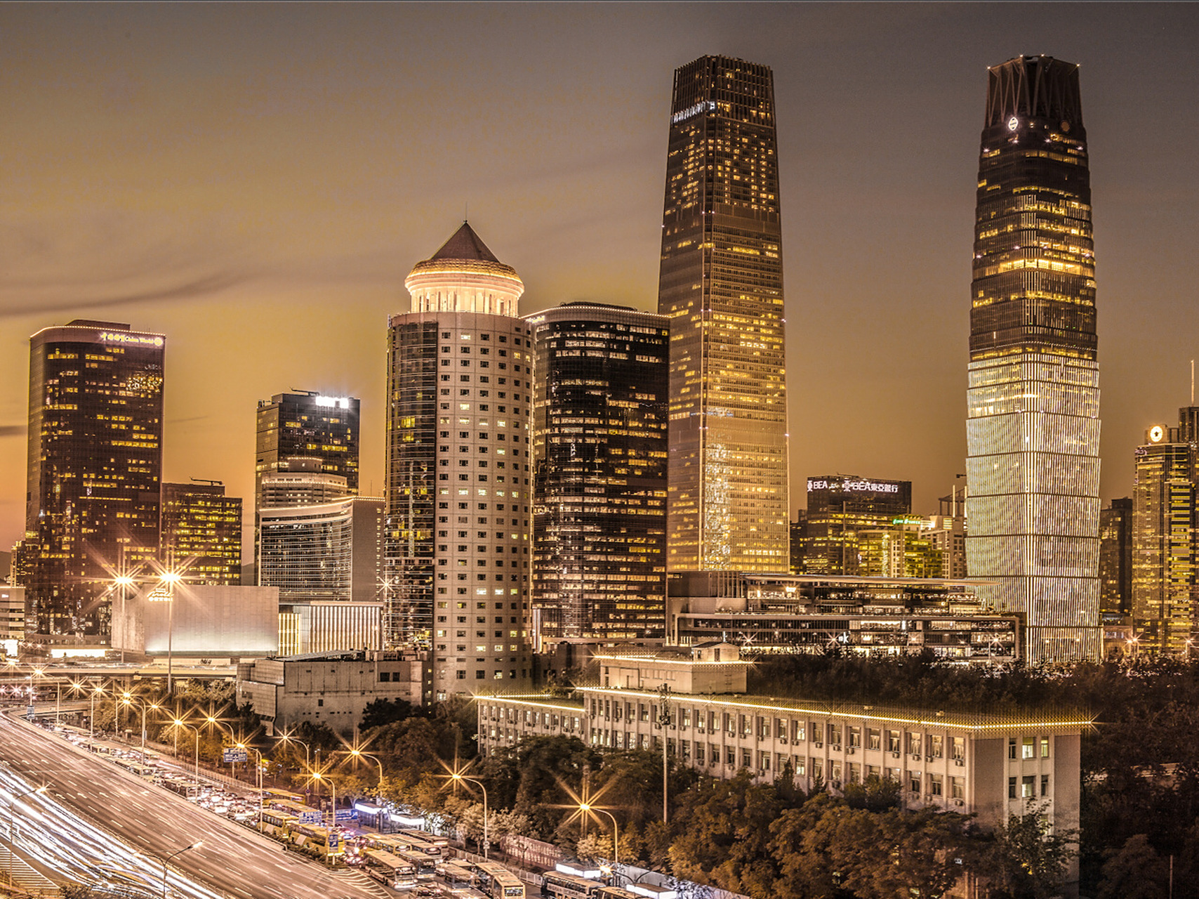 国贸cbd |北京夜景 霓繁 北京最花灯璀璨地区之一 中国尊,北京的新