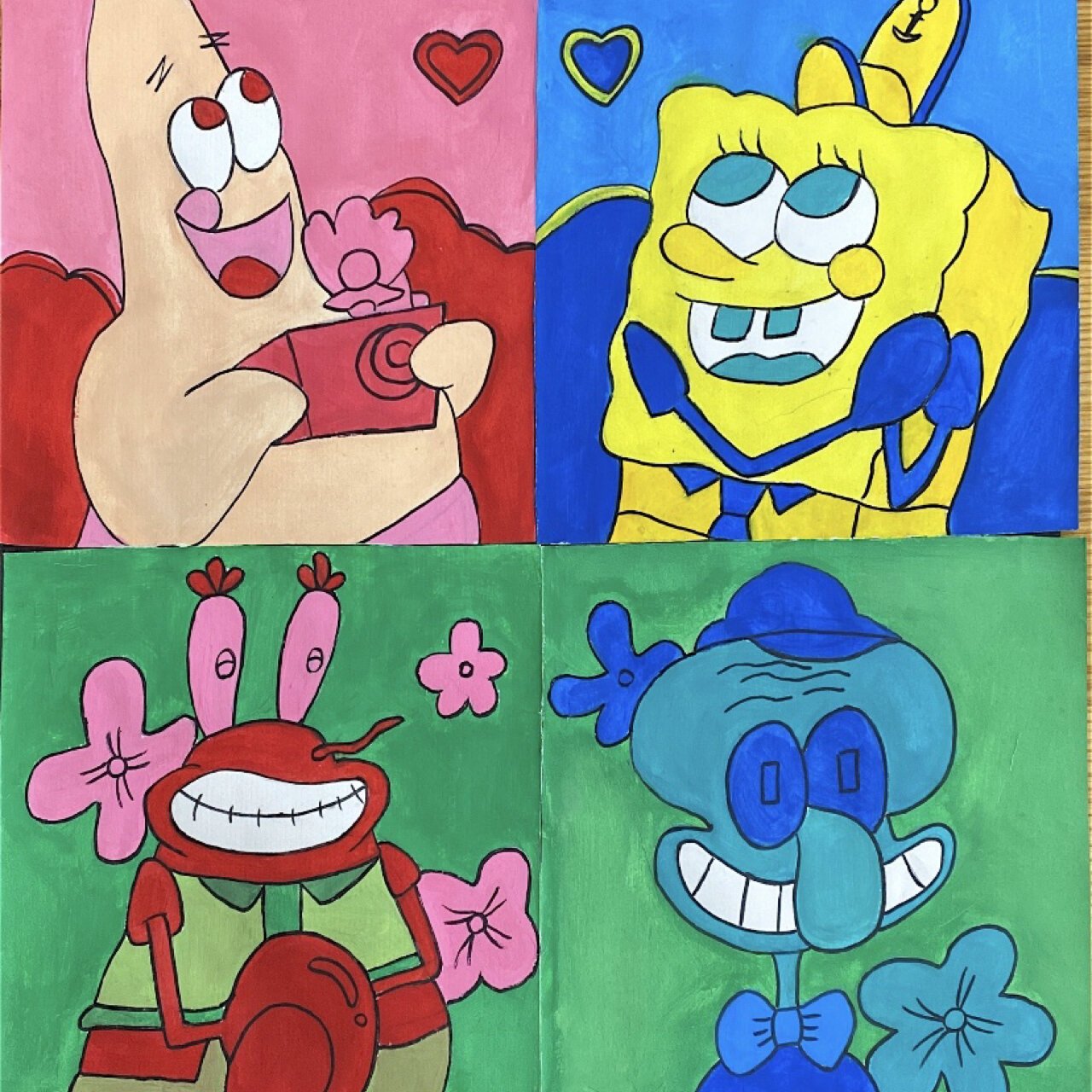 水粉|反差色互补色邻近色对比色