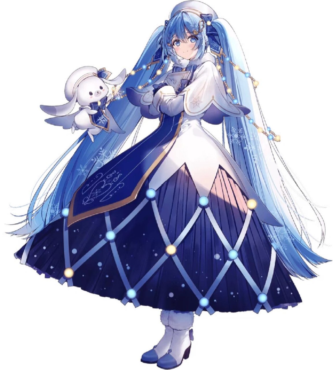 雪初音2021,附赠高清设计图 比今年的好看多了#初音未来