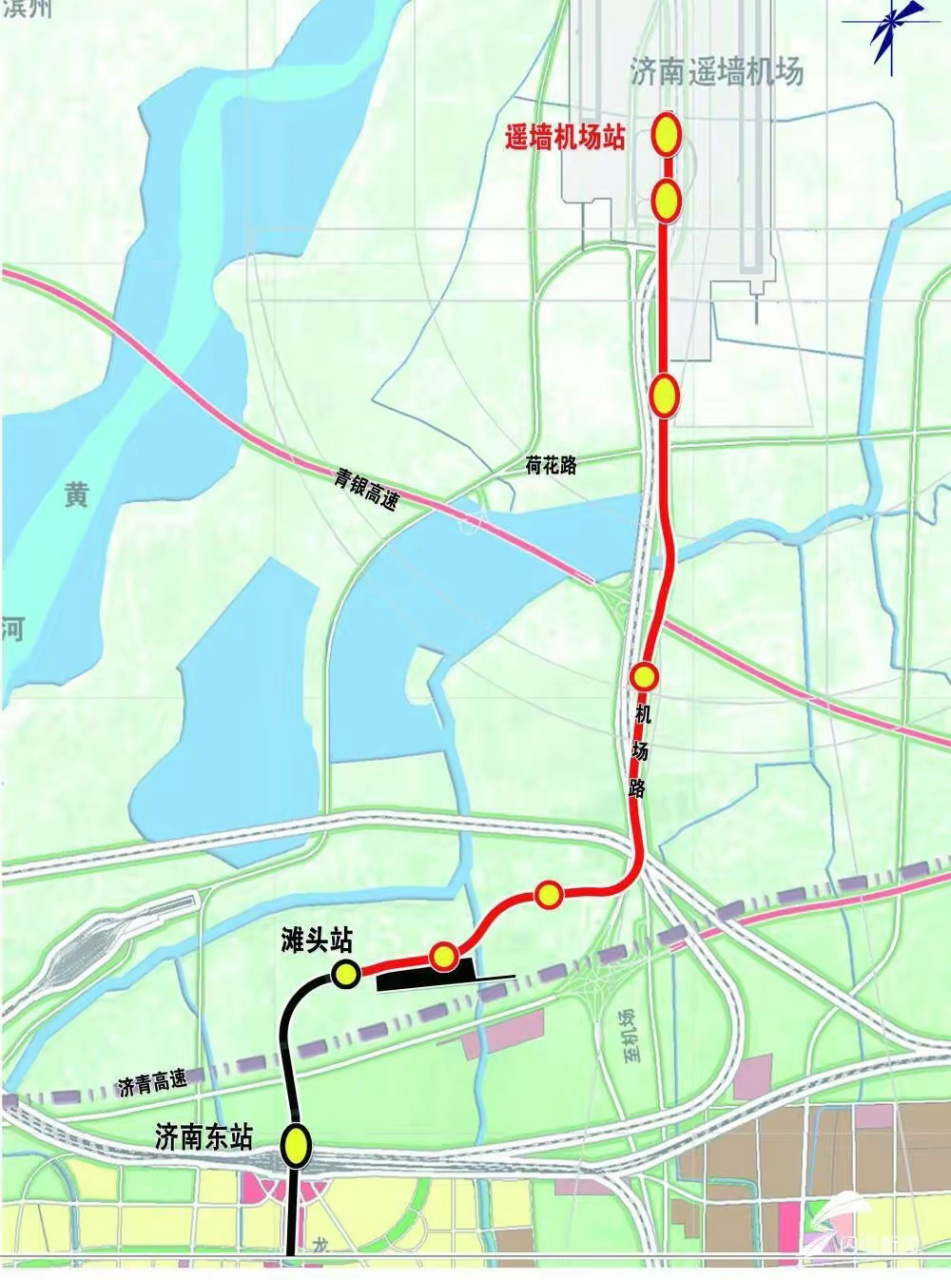 濟南地鐵3號線延長線進展飛速直通遙強機場