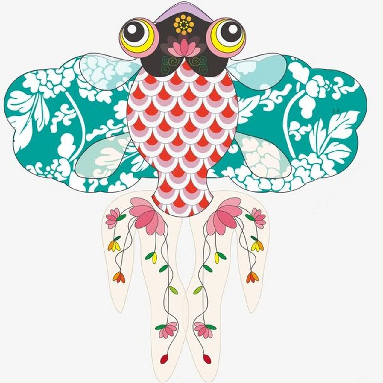 风筝纸鸢创意画非遗主题风筝素材/美术课件 备课参考风筝纸鸢系列.