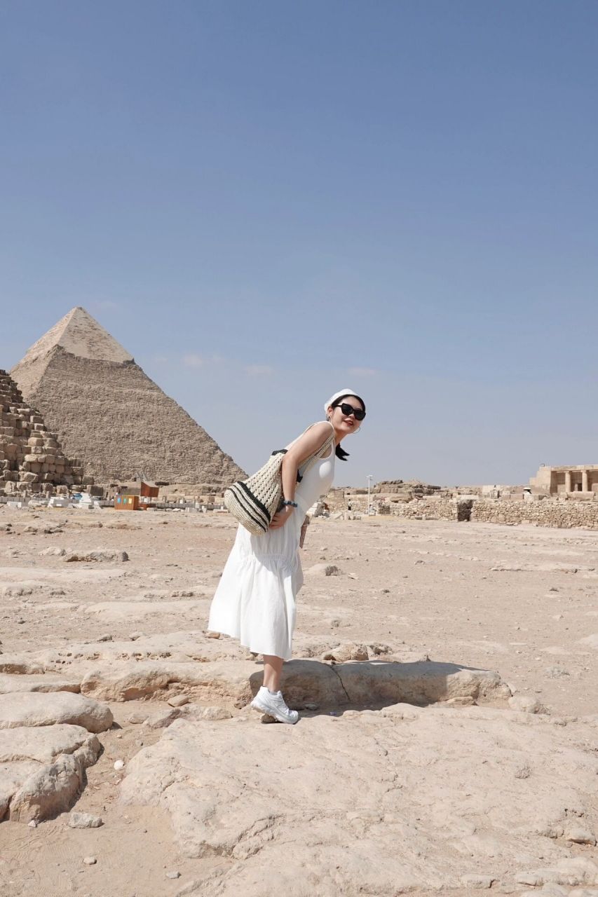 埃及旅行穿搭-look01金字塔97 ·日高温近四十度的开罗七月对于女孩