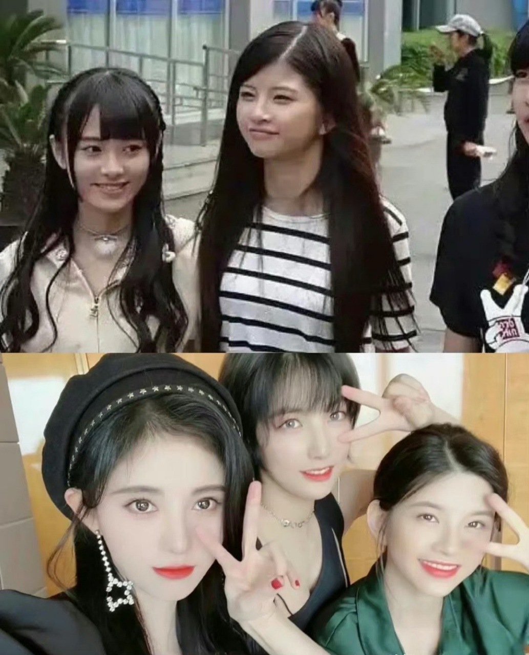 鞠婧祎,赵粤,林思意十年前和十年后的变化,鞠婧祎真的是脱胎换骨啊
