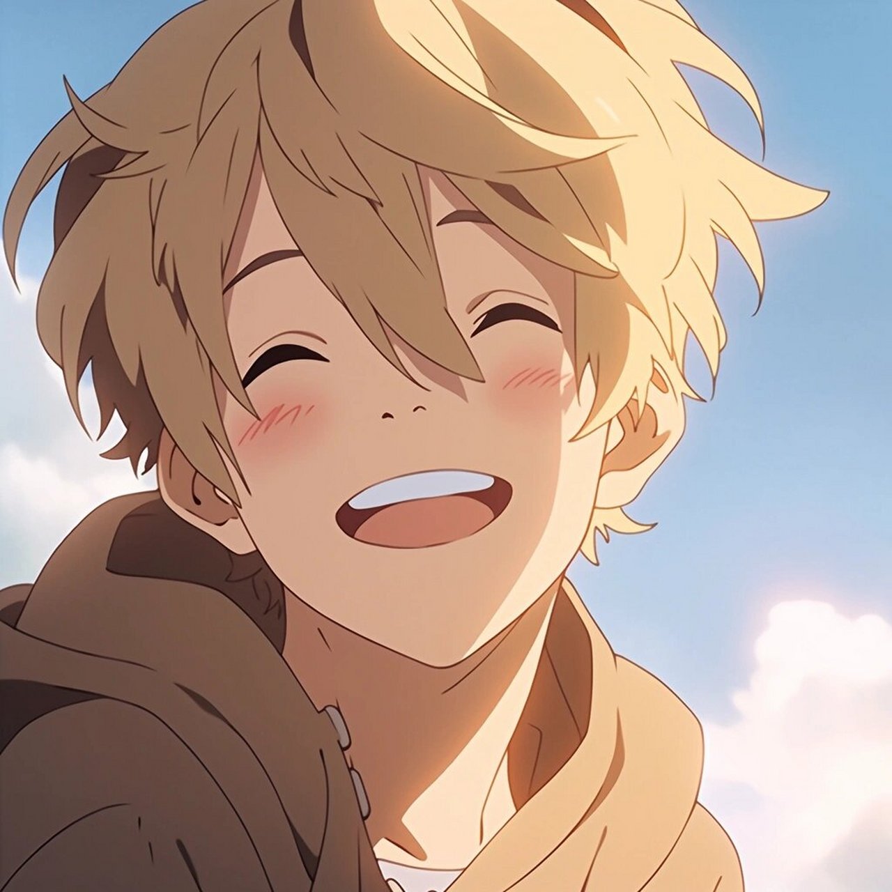 mj|二次元笑容男头 笑容是像阳光一样的魔法78,让人感到温暖和愉悦.