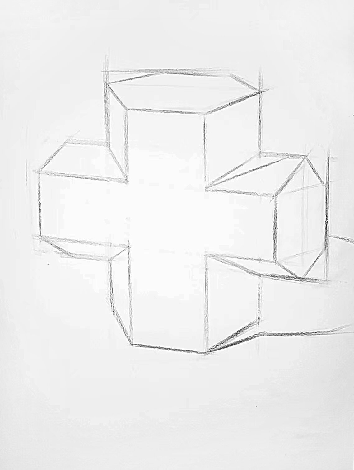 六棱柱贯穿体的详细步骤