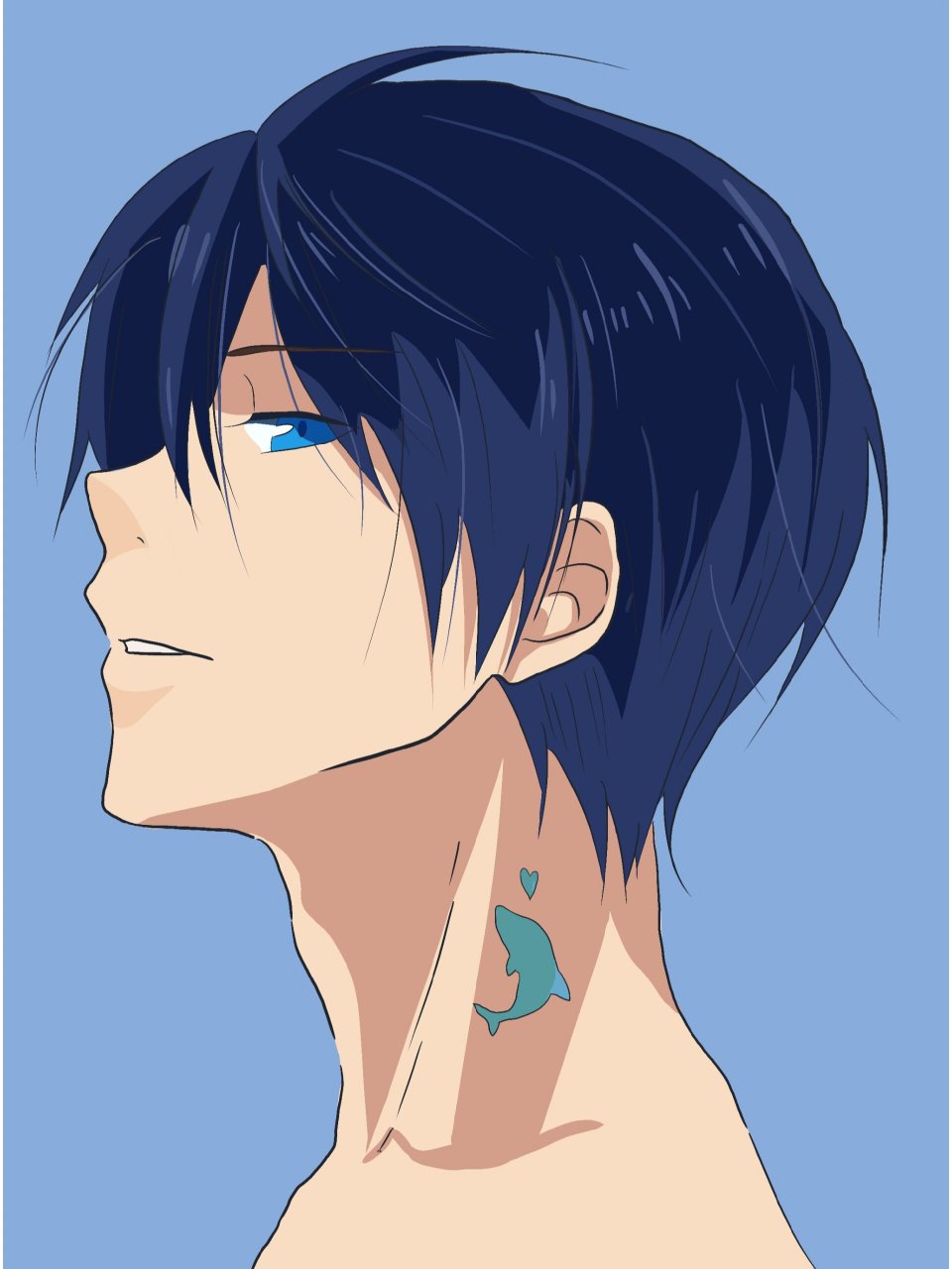 《free!》 临摹1.9 七濑遥