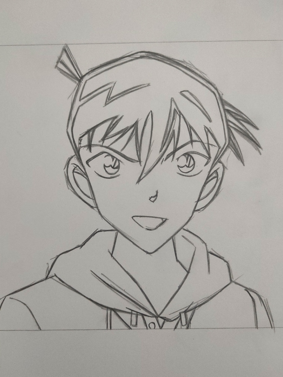 画一个新一 [偷笑] #名侦探柯南