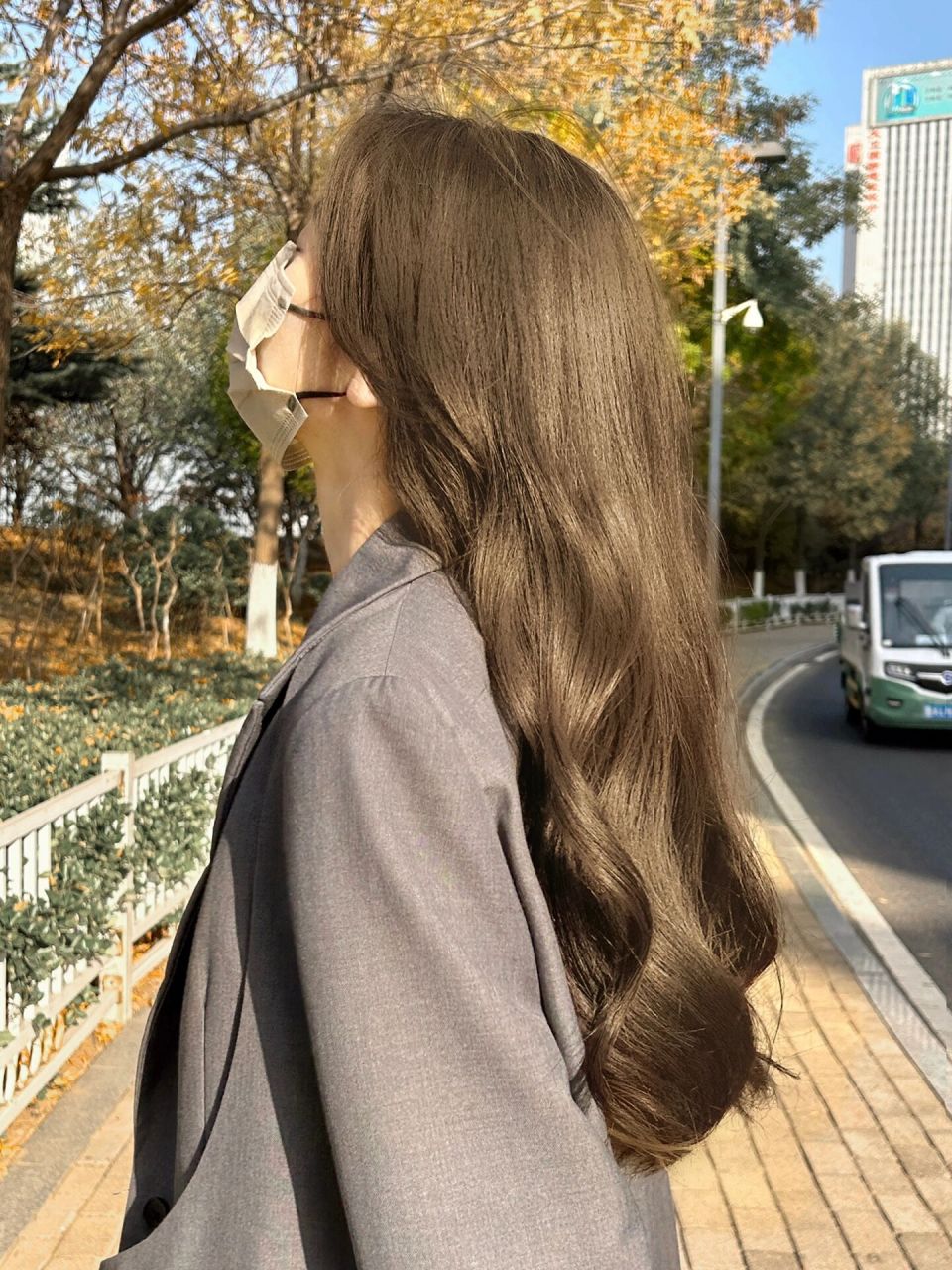 室友抓拍的时候重复感叹了几十次韩国欧尼既视感,我真的被夸到脸通红!