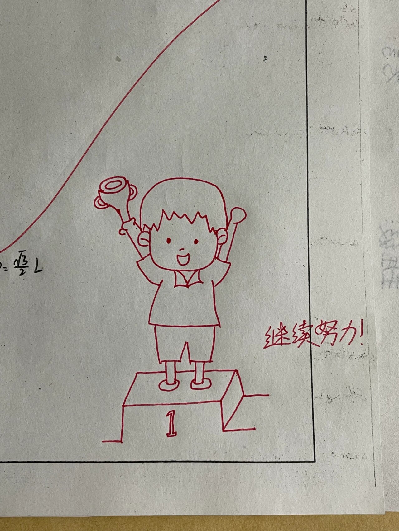 简笔画批改作业 男孩女孩