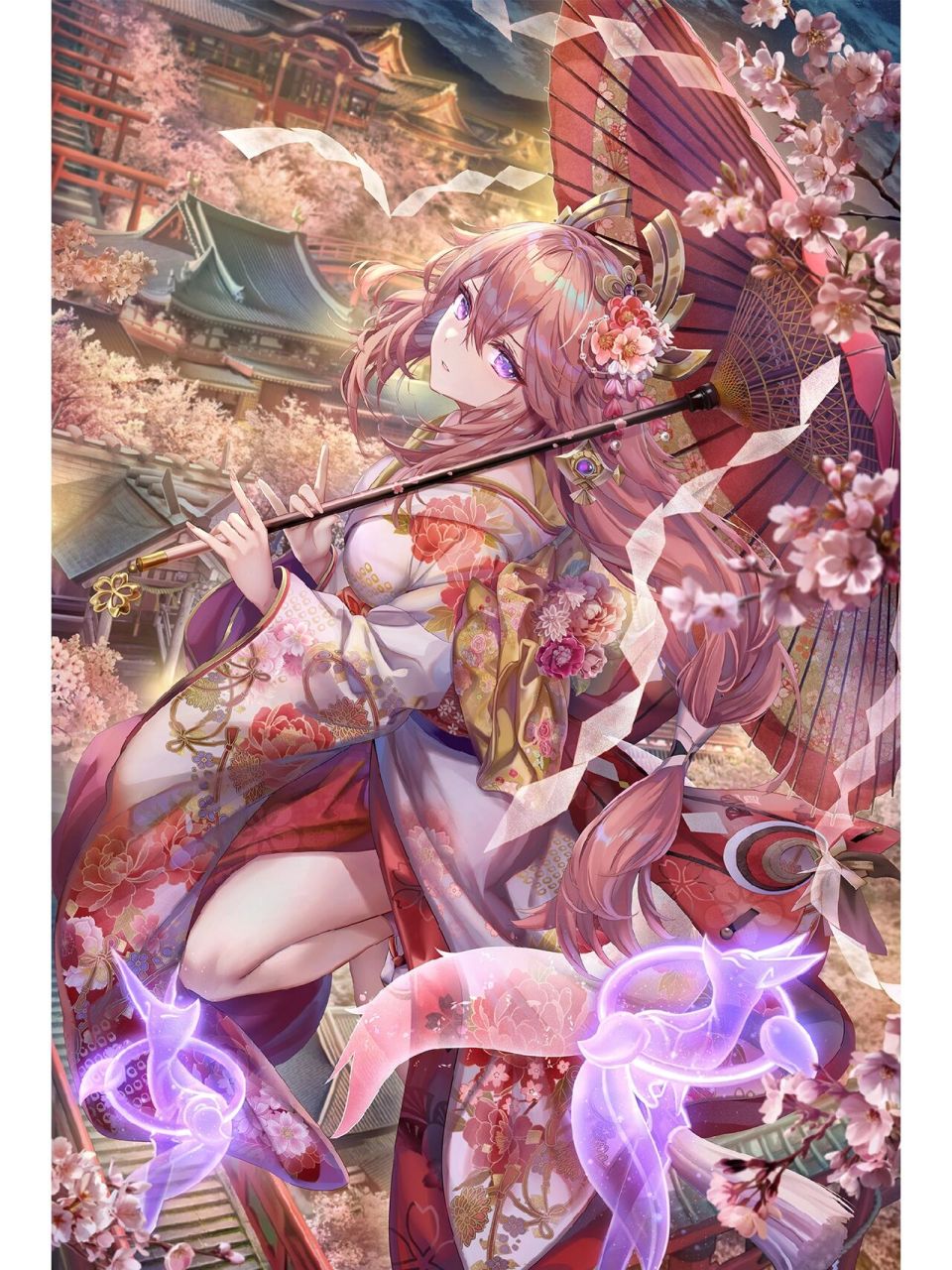 【原神】八重神子 图片来源:p站