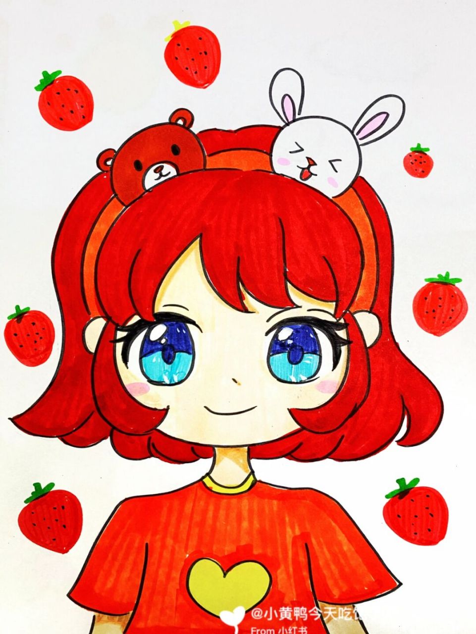 q版动漫人物 #马克笔# #q版人物# #q版# #动漫人物# #动漫# #q版半身