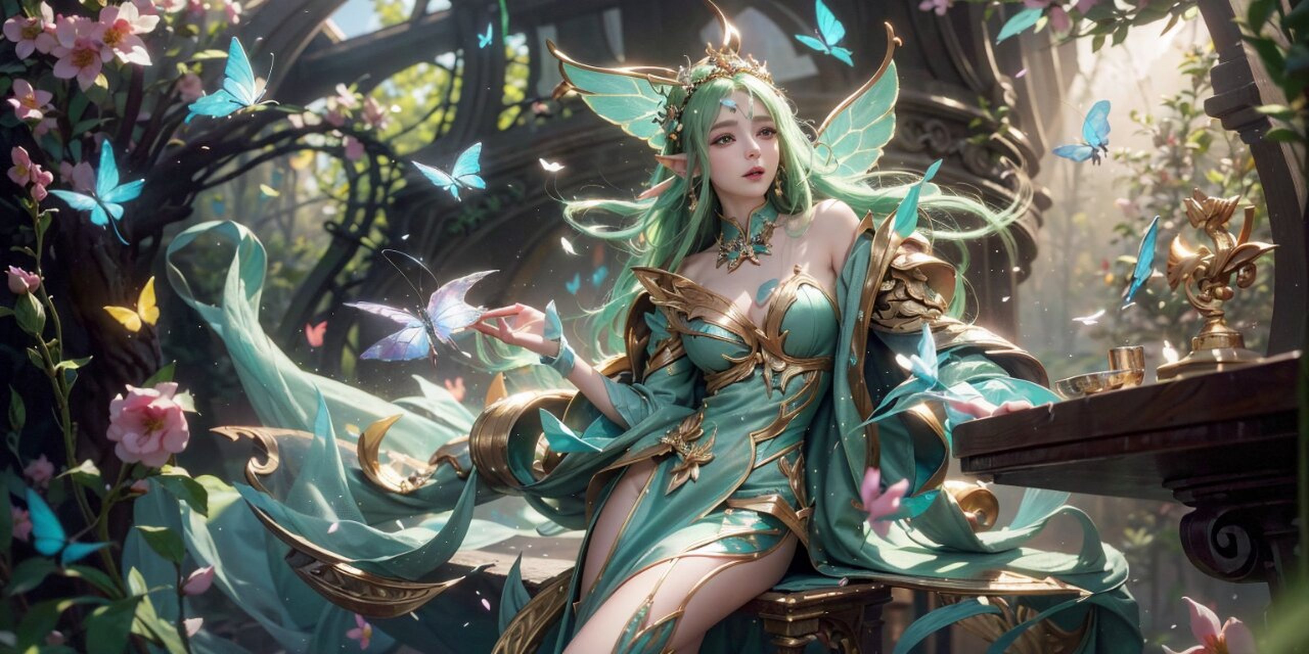 用ai绘画重制英雄联盟角色【萨勒芬妮篇】 以前的lol皮肤可谓高清