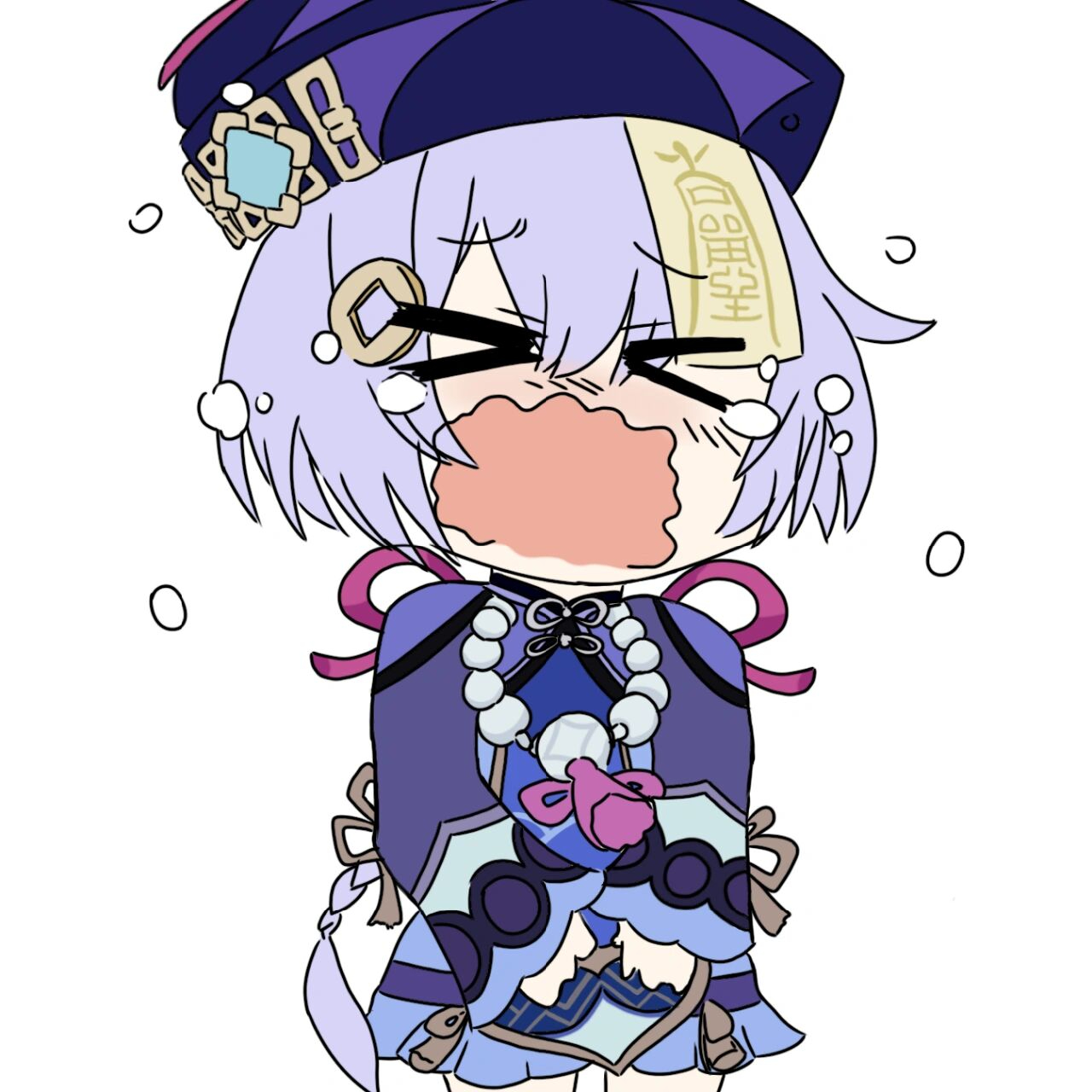 原神哭哭表情包 临摹雷神表情包的衍生 看看有你喜欢的角色吗 (表情包