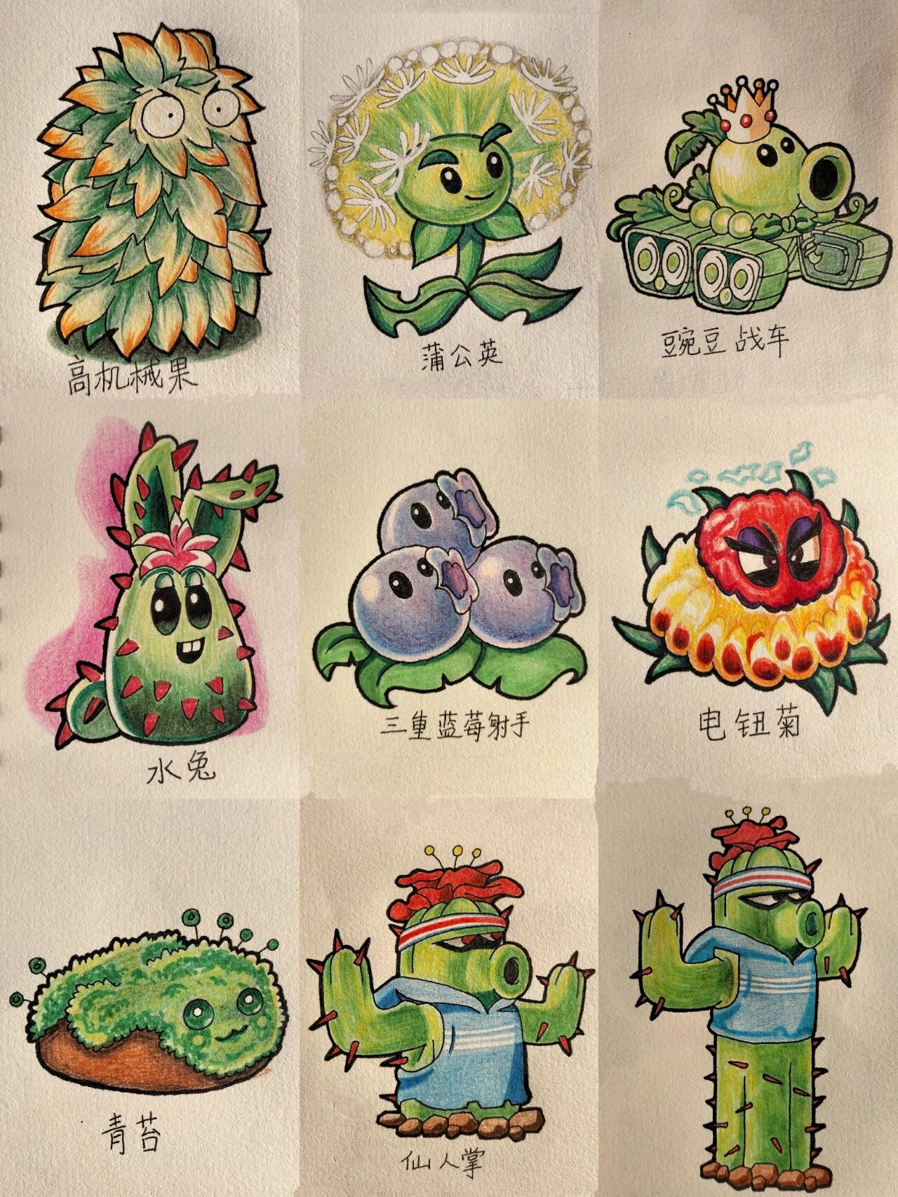 植物大战僵尸怎么画简笔画