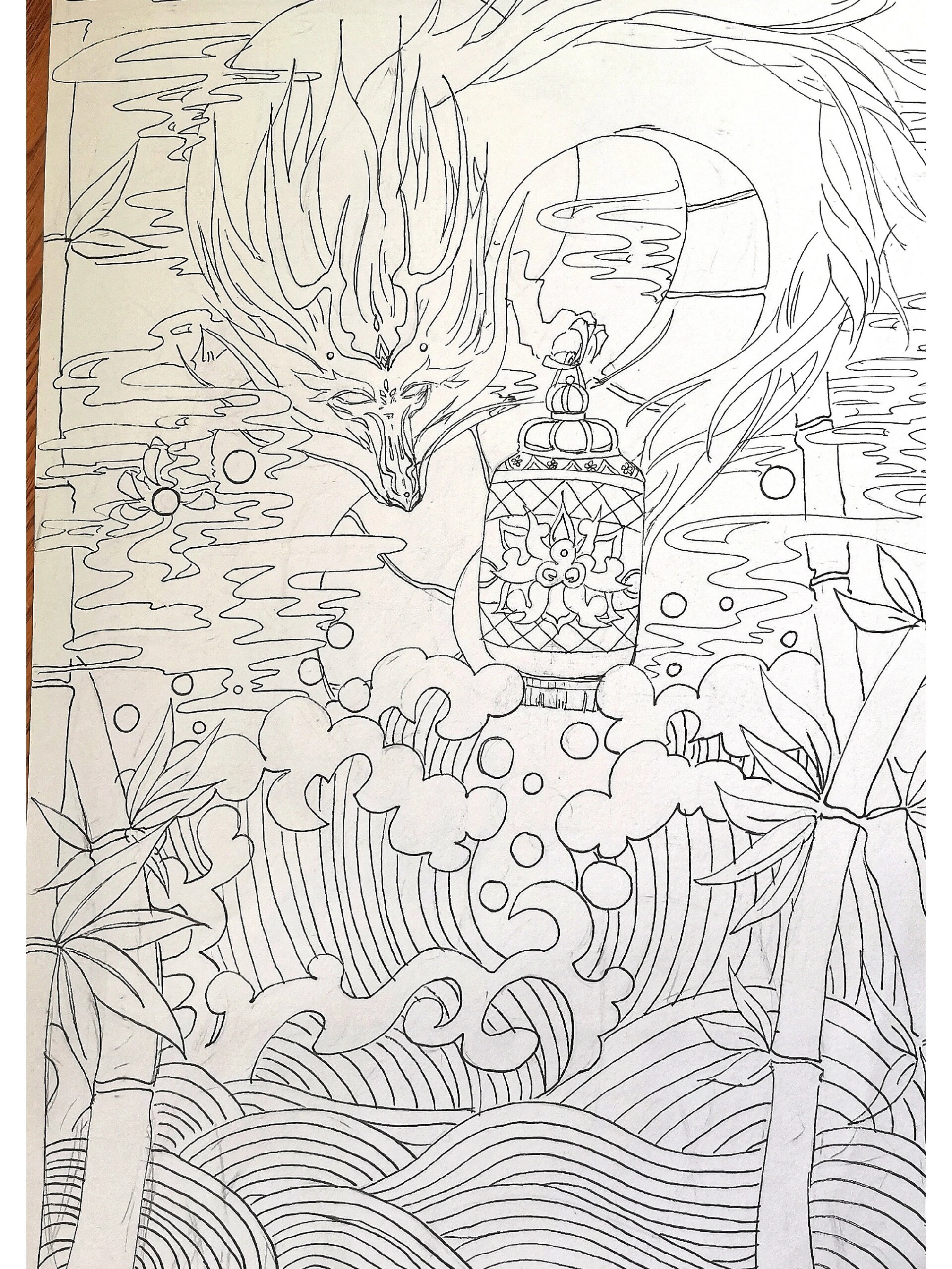 初一时候的画 那时候的线条真的都很稚嫩 但那个时候也是真的喜欢画画