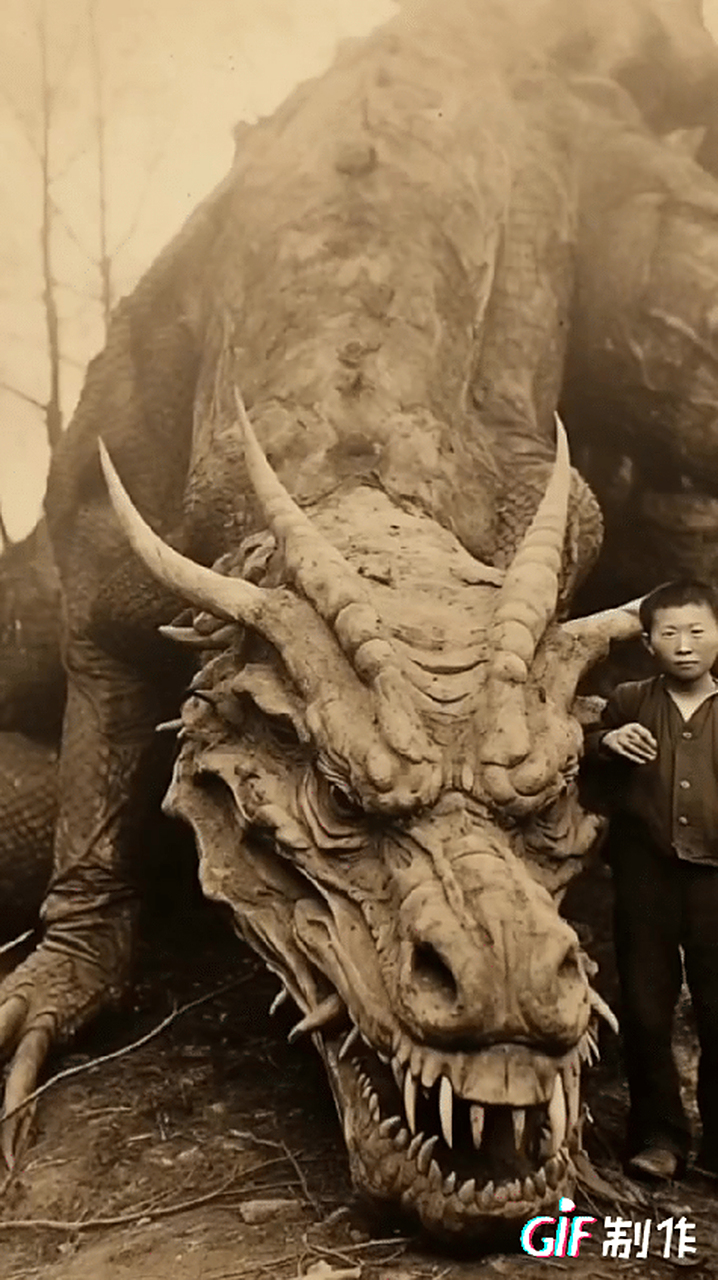 据说,这是1937年拍摄到的龙.