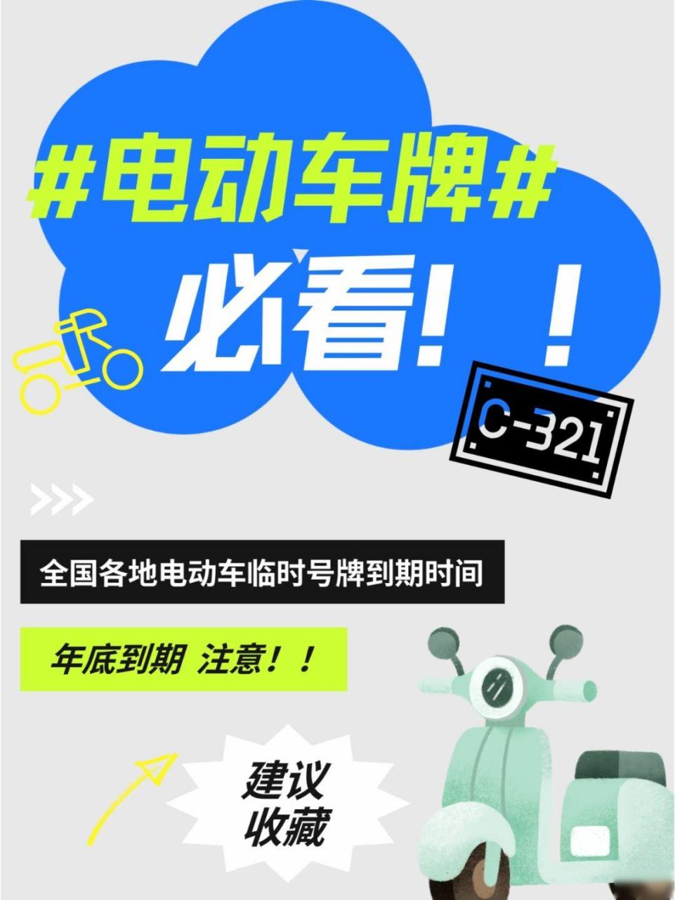 2024这些省市的电动车临时号牌即将到期,过渡期结束,注意更换新国标