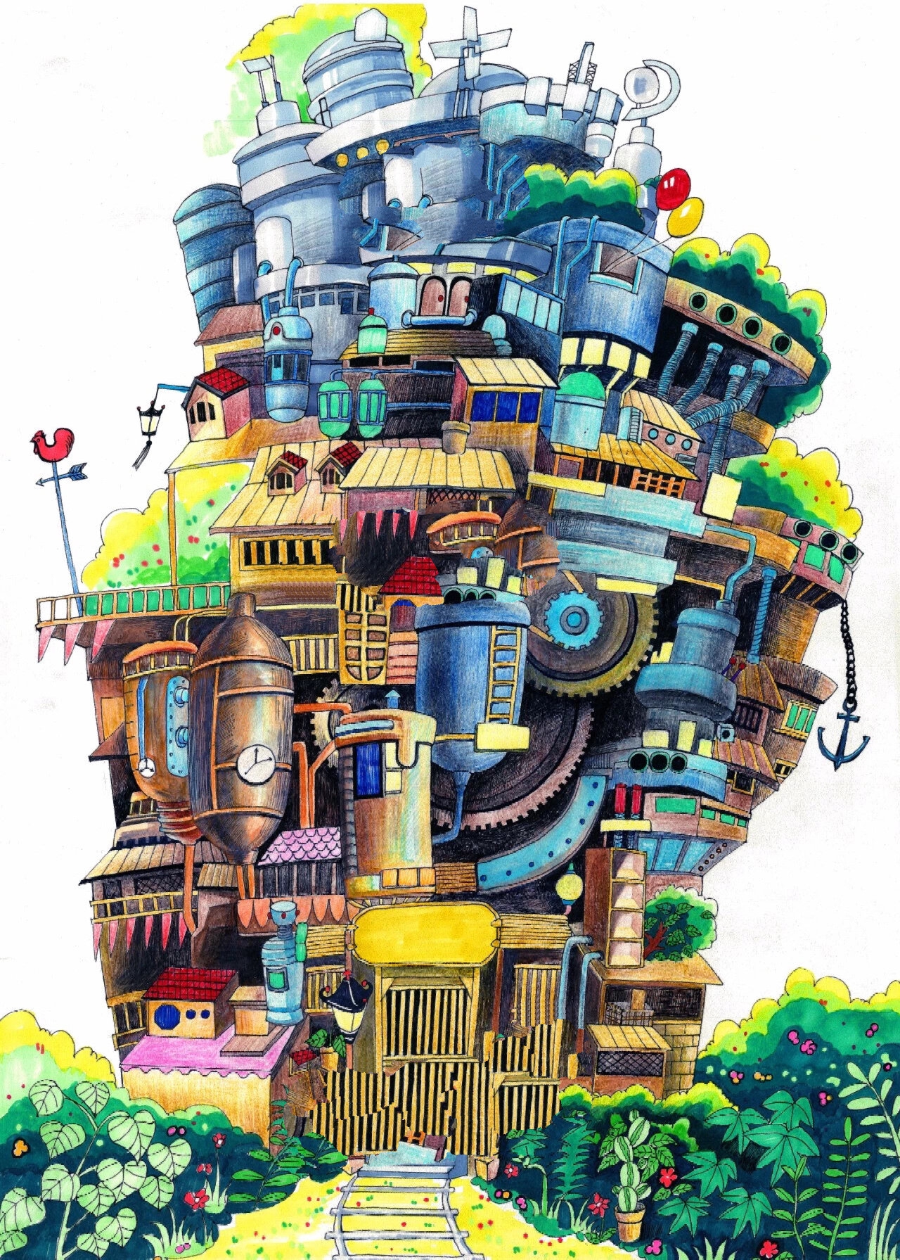 全国一等奖科幻画合辑56615(附大图&创意说明)