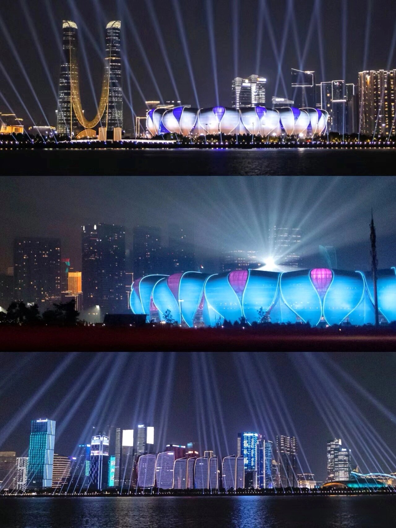 杭州城市阳台灯光秀