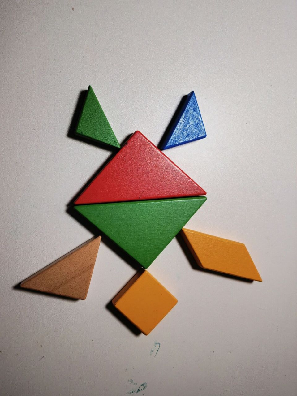 今日份的七巧板之青蛙 青蛙90来了,适合给小朋友们引出格林童话里