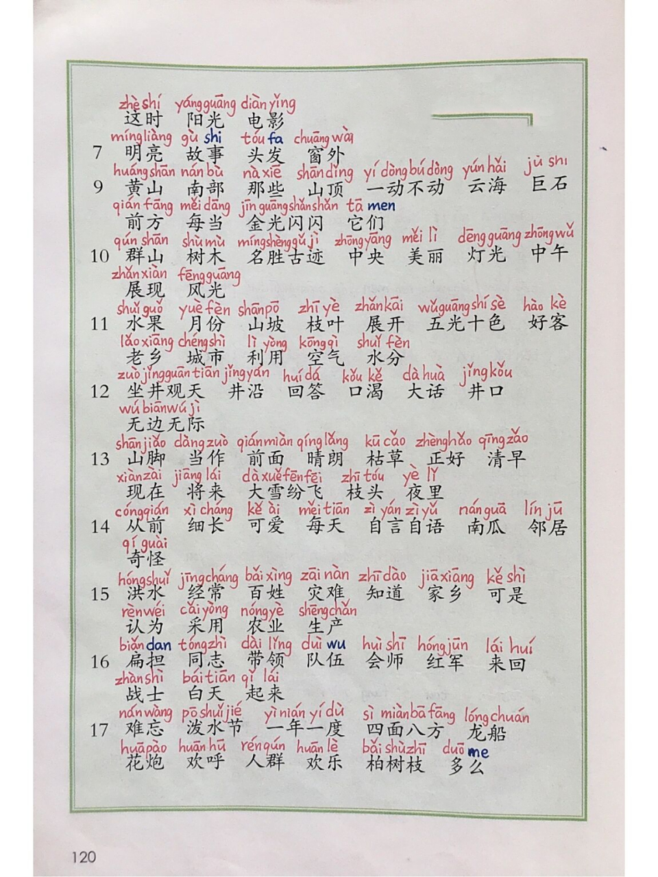 二年级语文上册词语表(标拼音版) 二年级语文上册词语表(标拼音版) 用